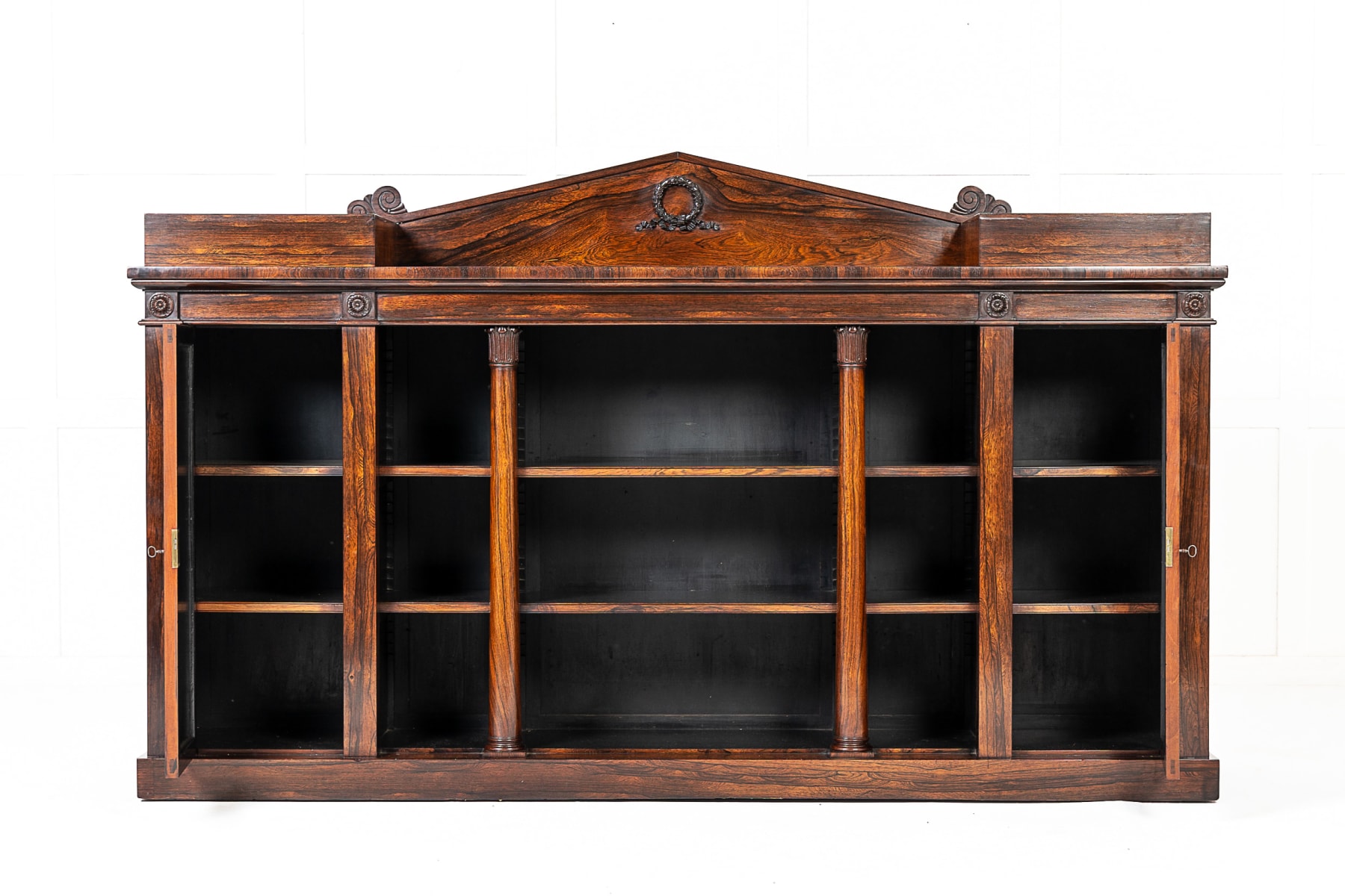 Early 19th Century English Rosewood Bookcase/Side Cabinet