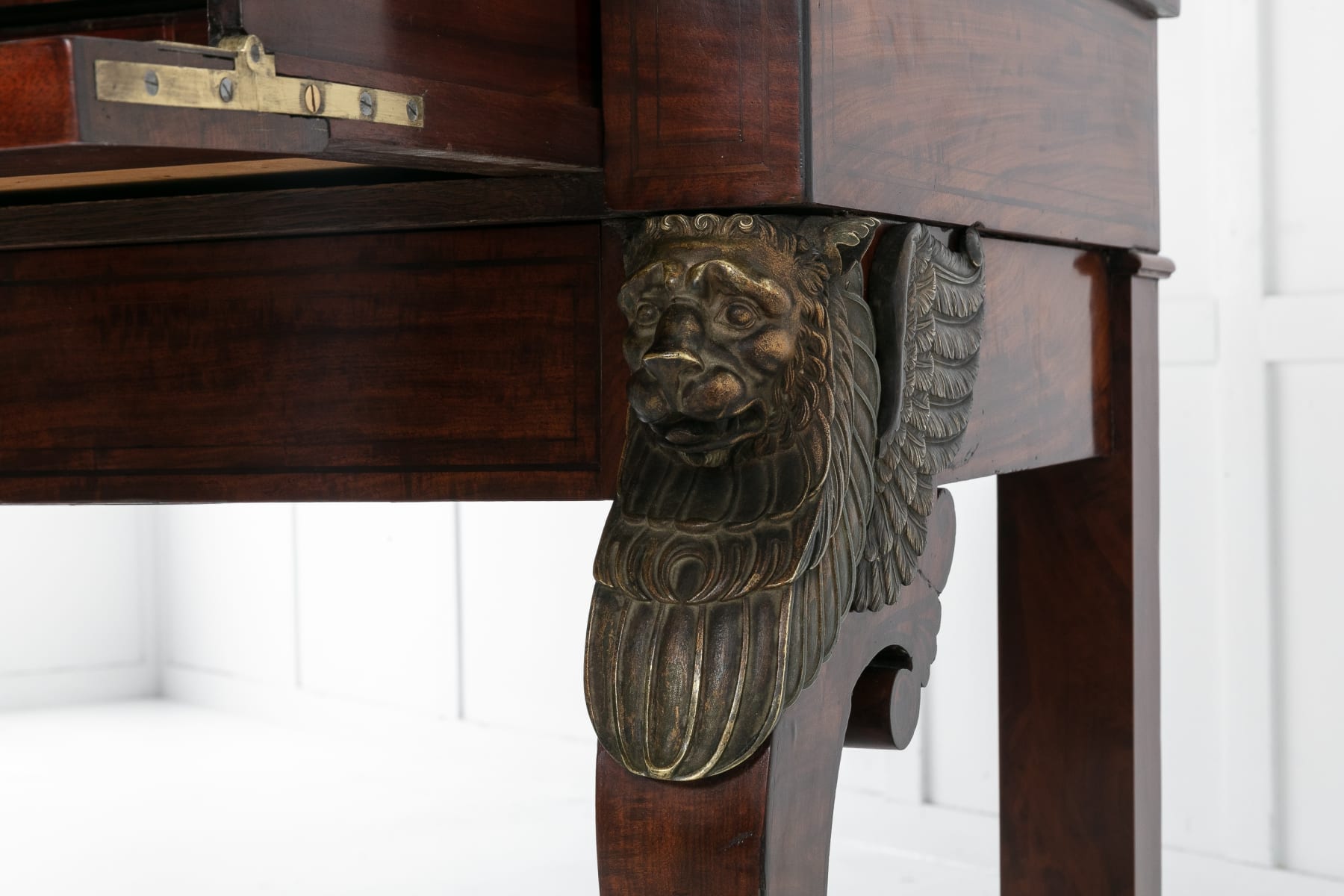 SOLD, 19th Century Mahogany Desk Attributed to Alphonse Giroux