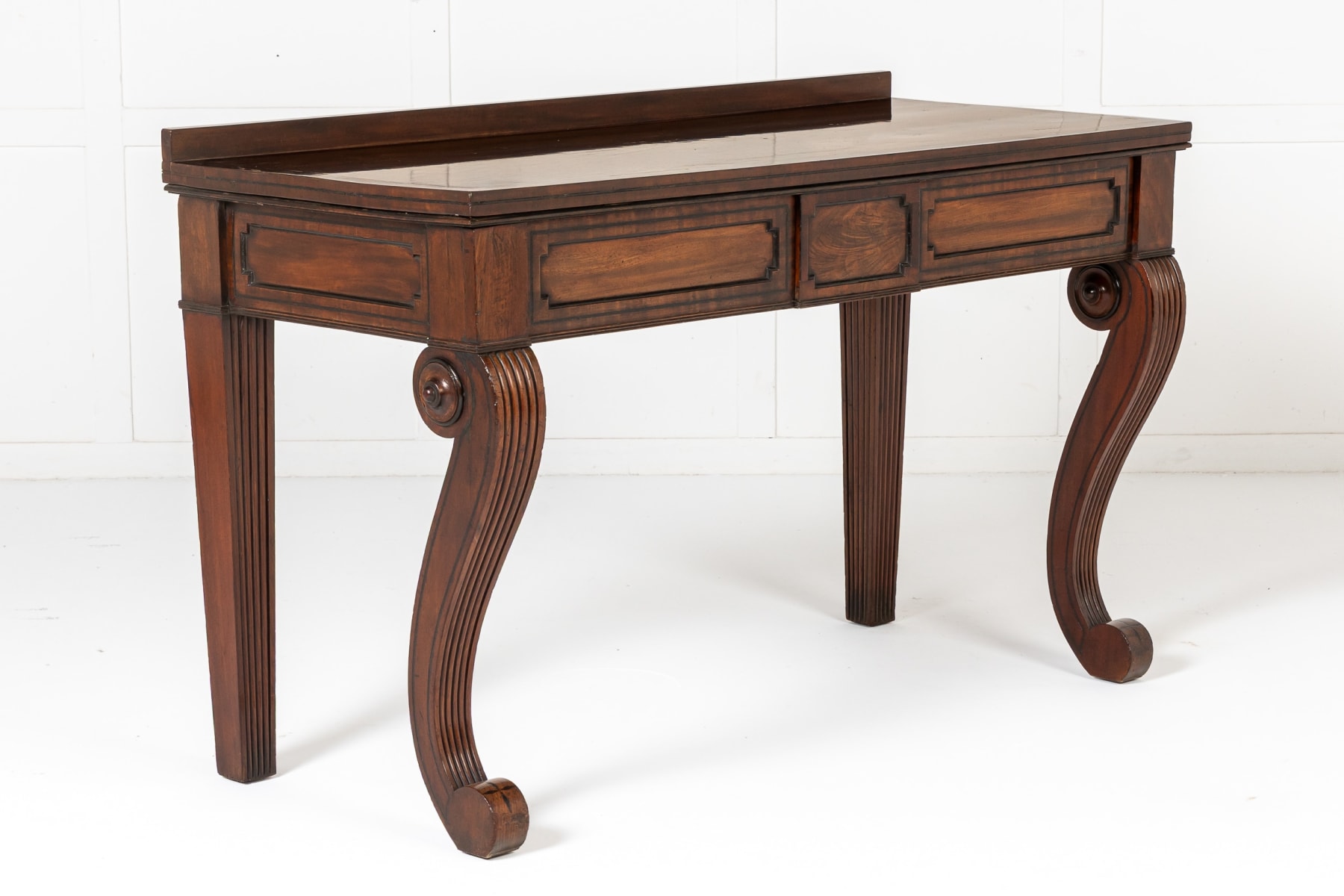 19th Century English Regency Mahogany Serving Table