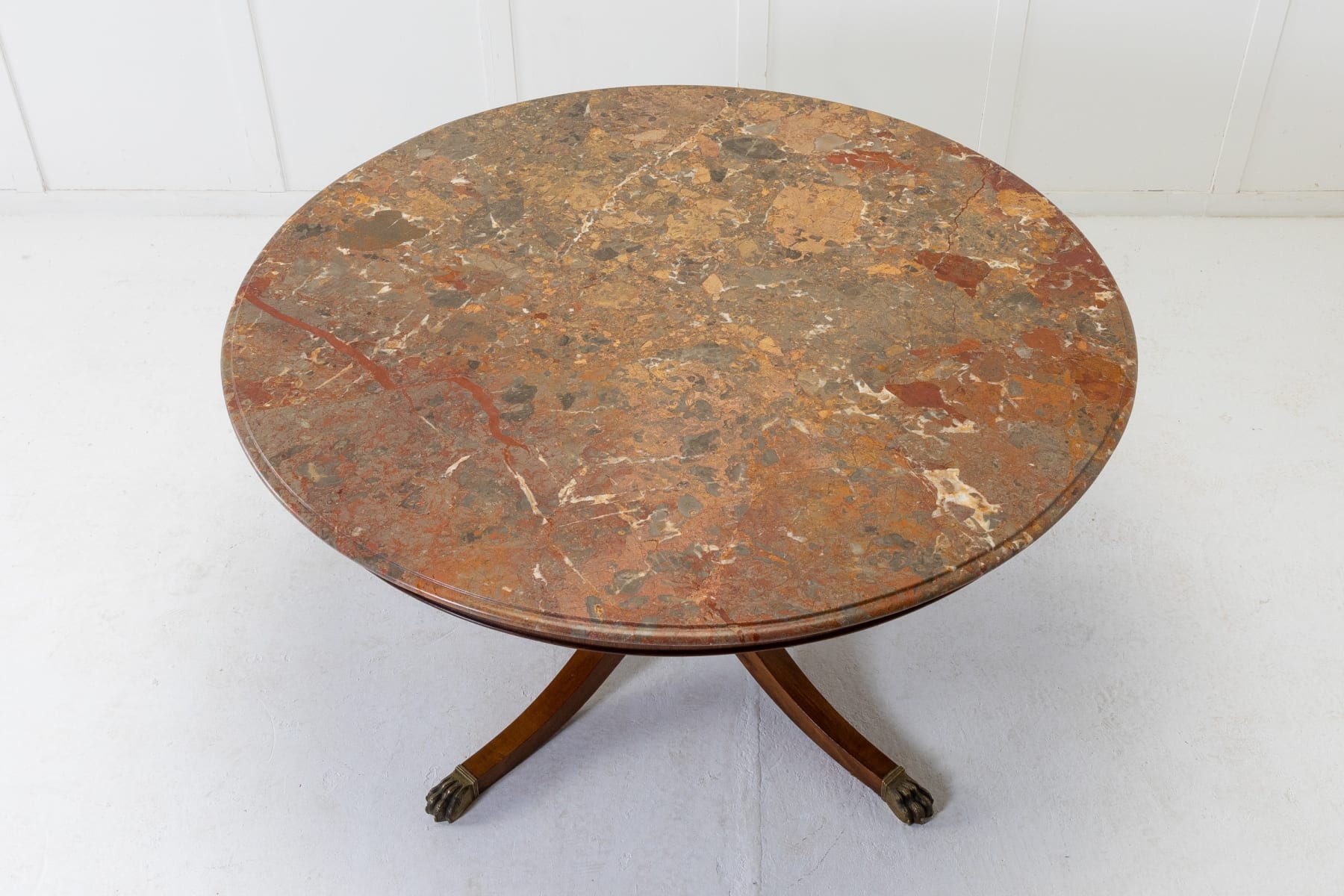 SOLD, Large 1960s French Centre Table with Marble Top
