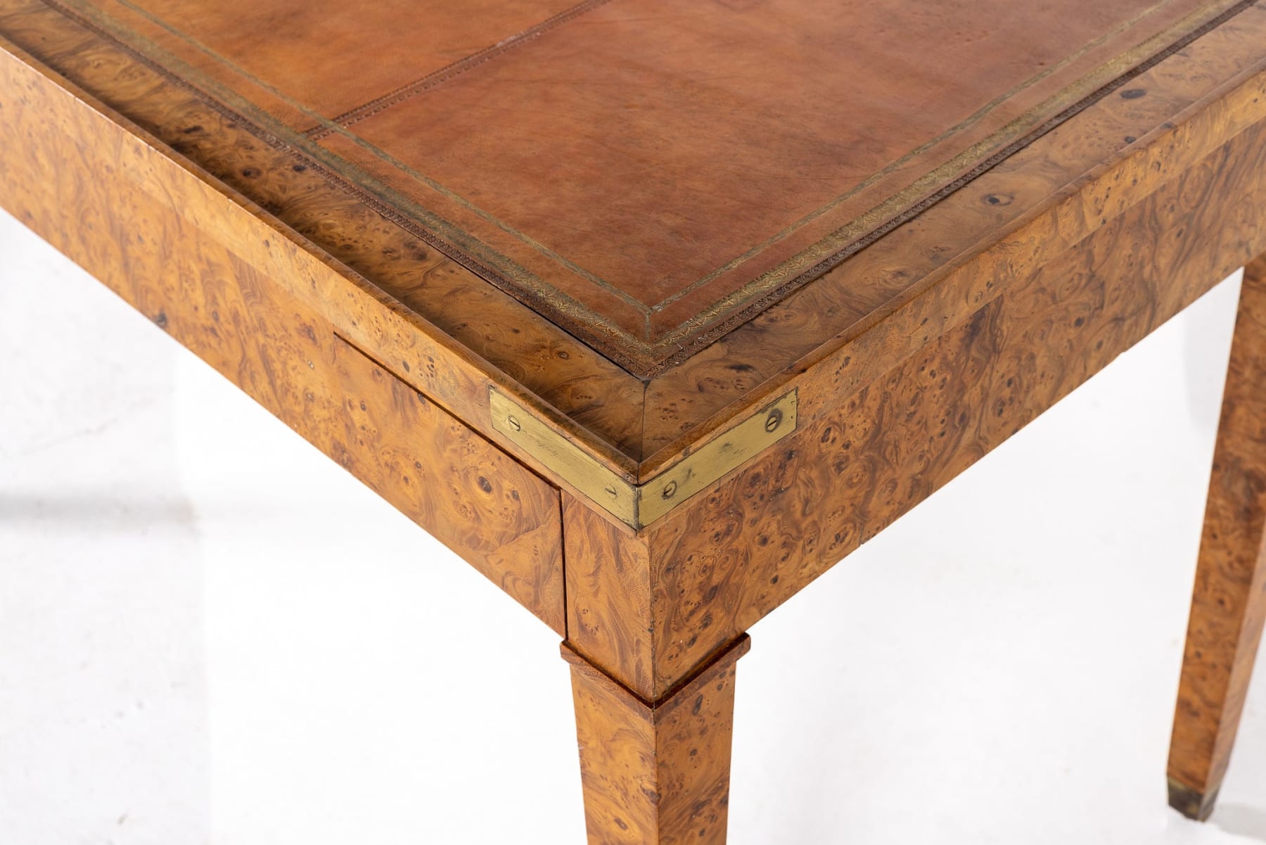 French Empire Period Burr Elm Tric Trac Games Table