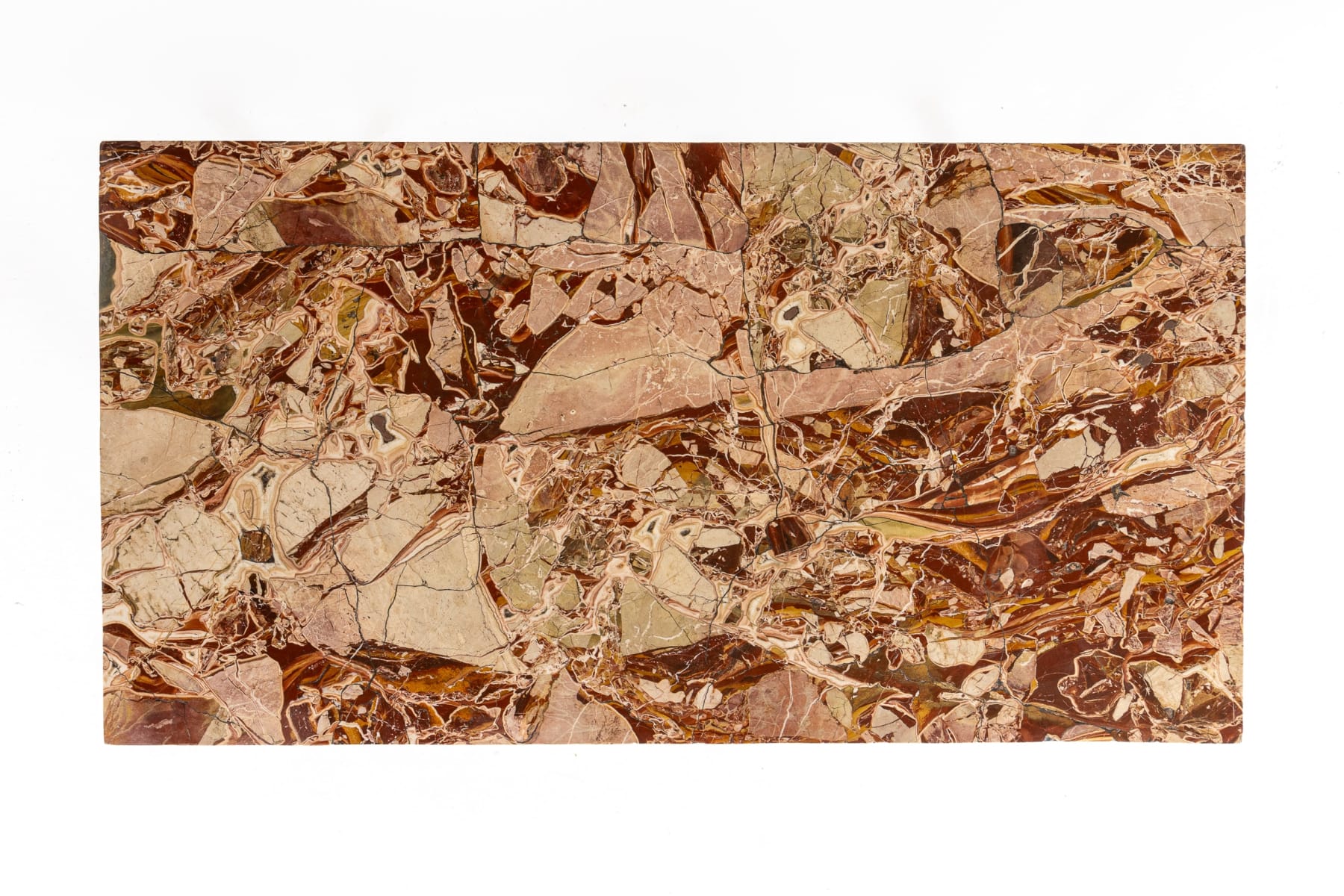 18th Century Italian Gilt and Painted Console Table with Marble Top