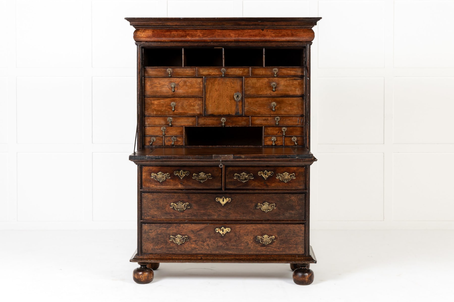 17th Century English William and Mary Period Walnut Escritoire