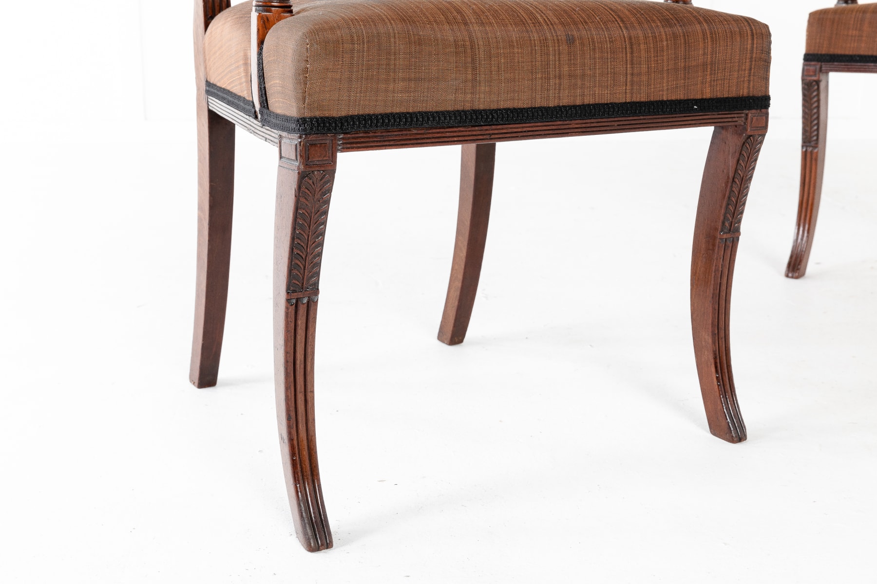 SOLD, Set of Eight 19th Century Regency Mahogany Dining Chairs