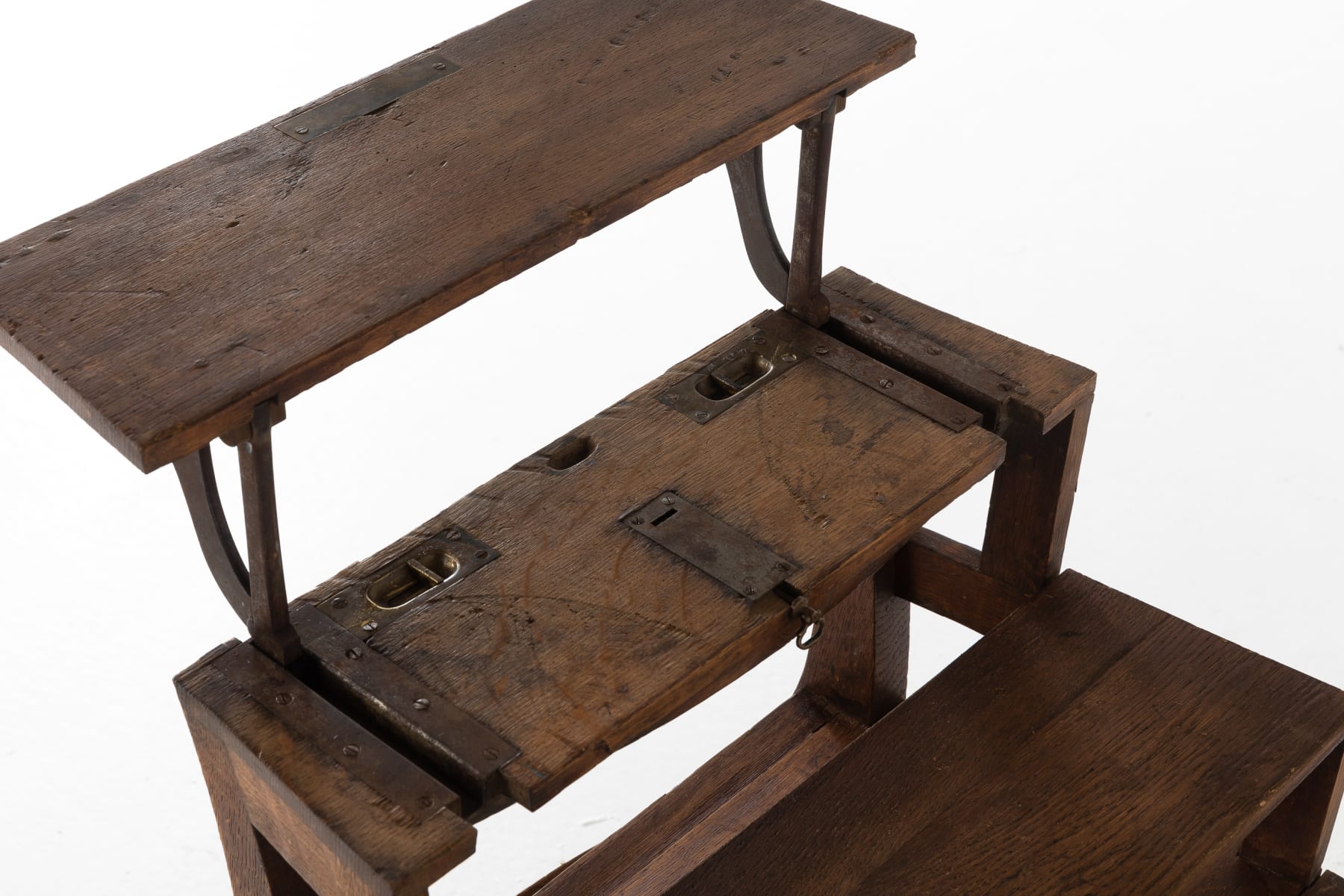 SOLD, 19th Century Oak Metamorphic Armchair
