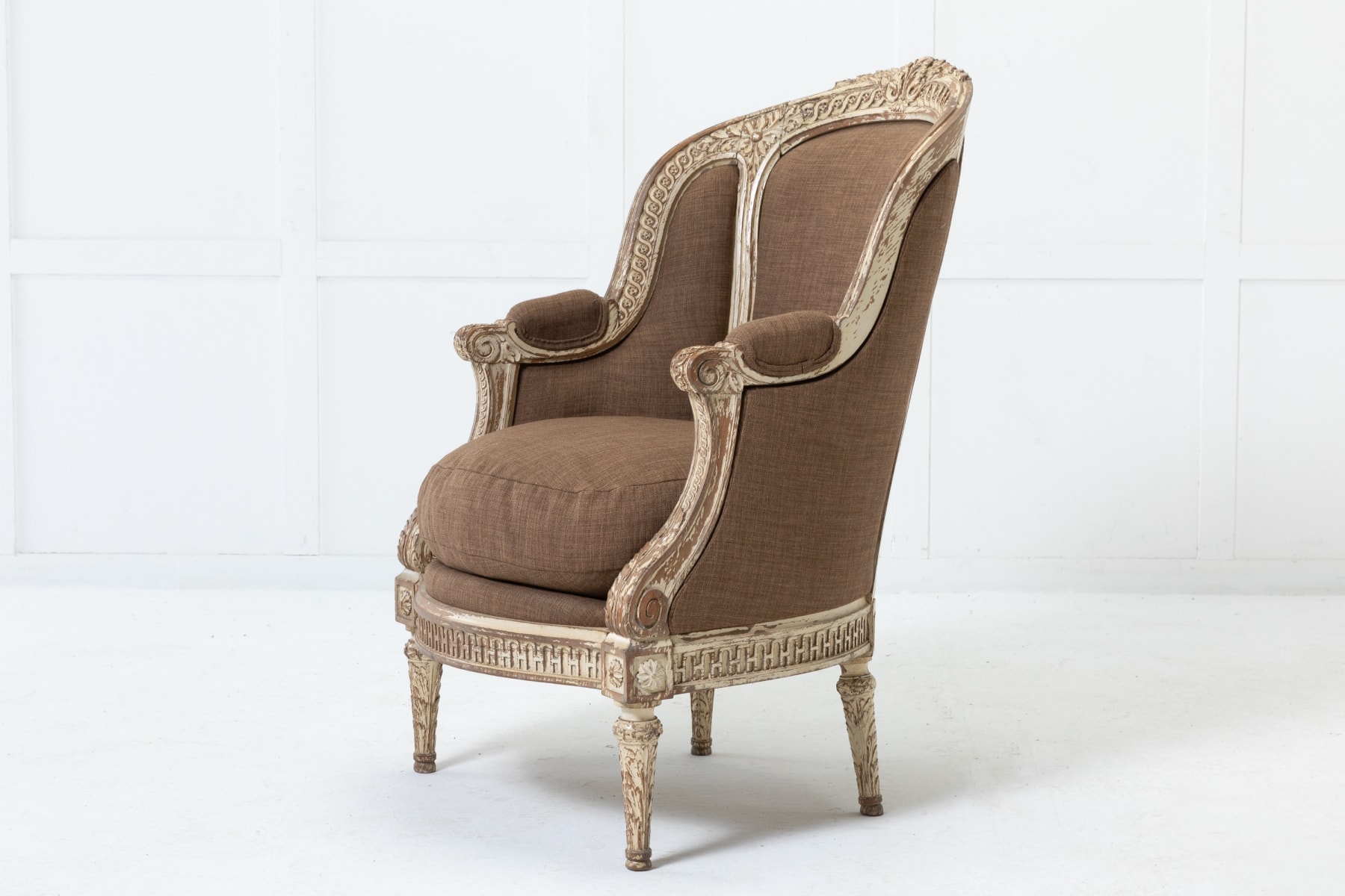19th Century French Carved Wood Chair