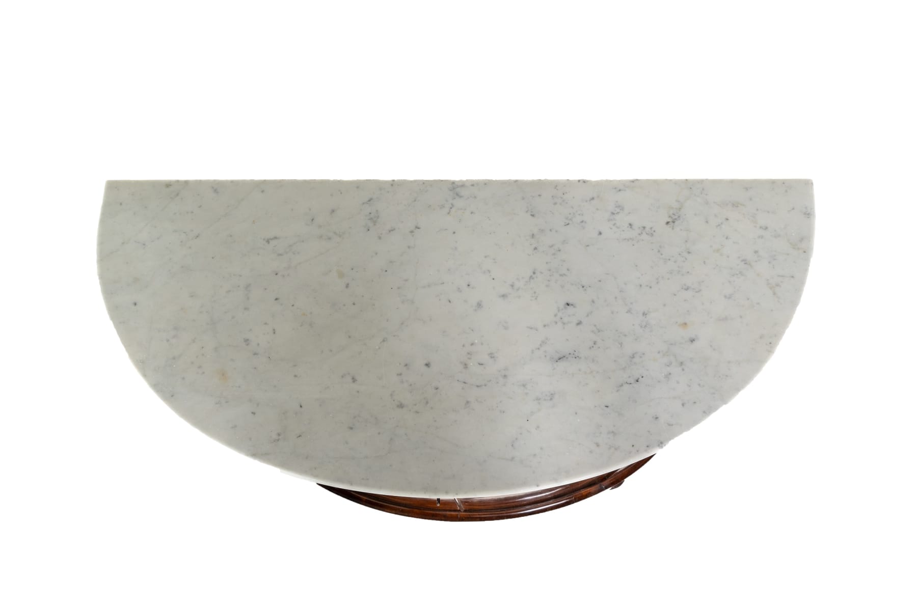 Pair of Early 19th Century Mahogany Demi Lune Cabinets