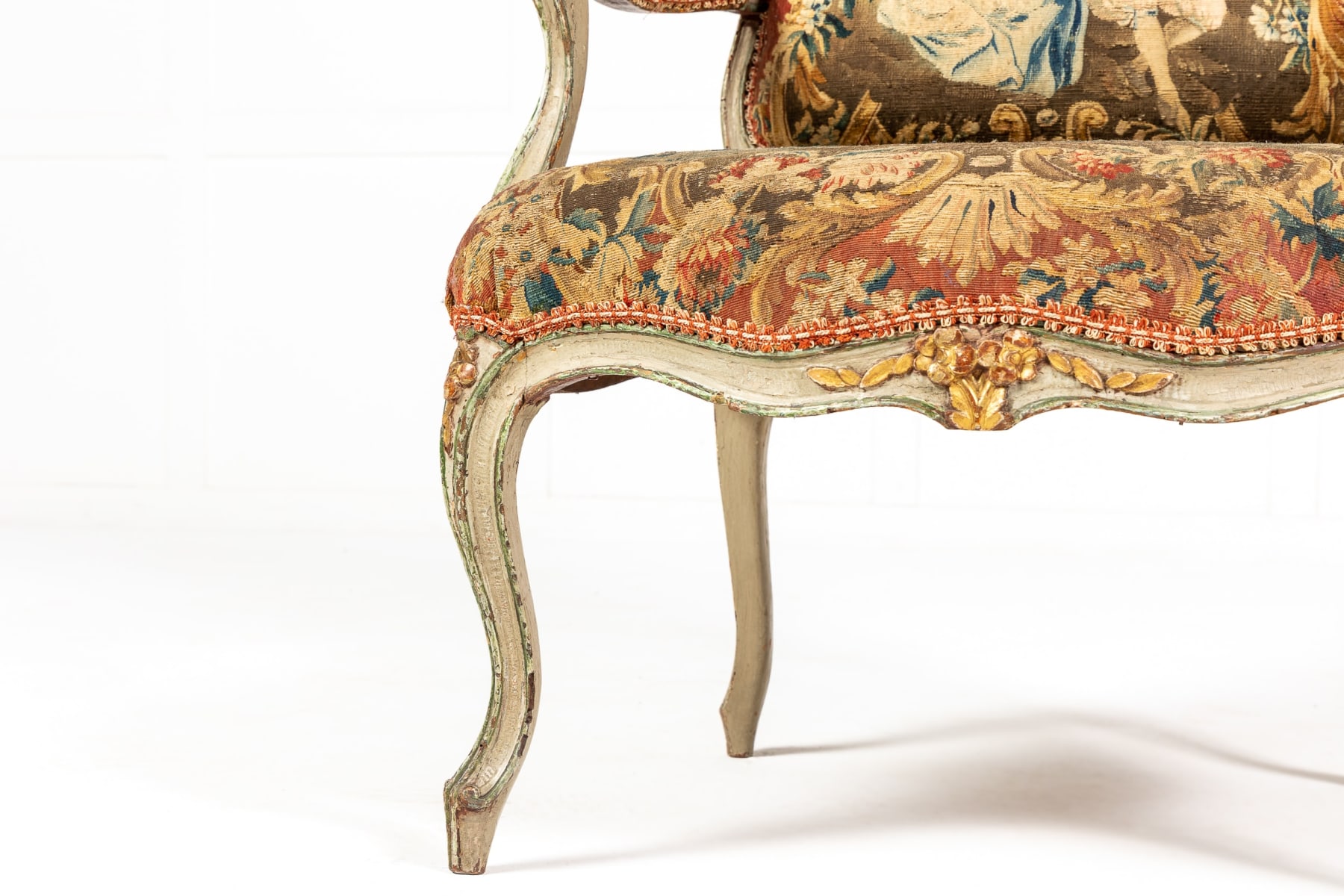 Pair of 18th Century French Abusson Tapestry Chairs