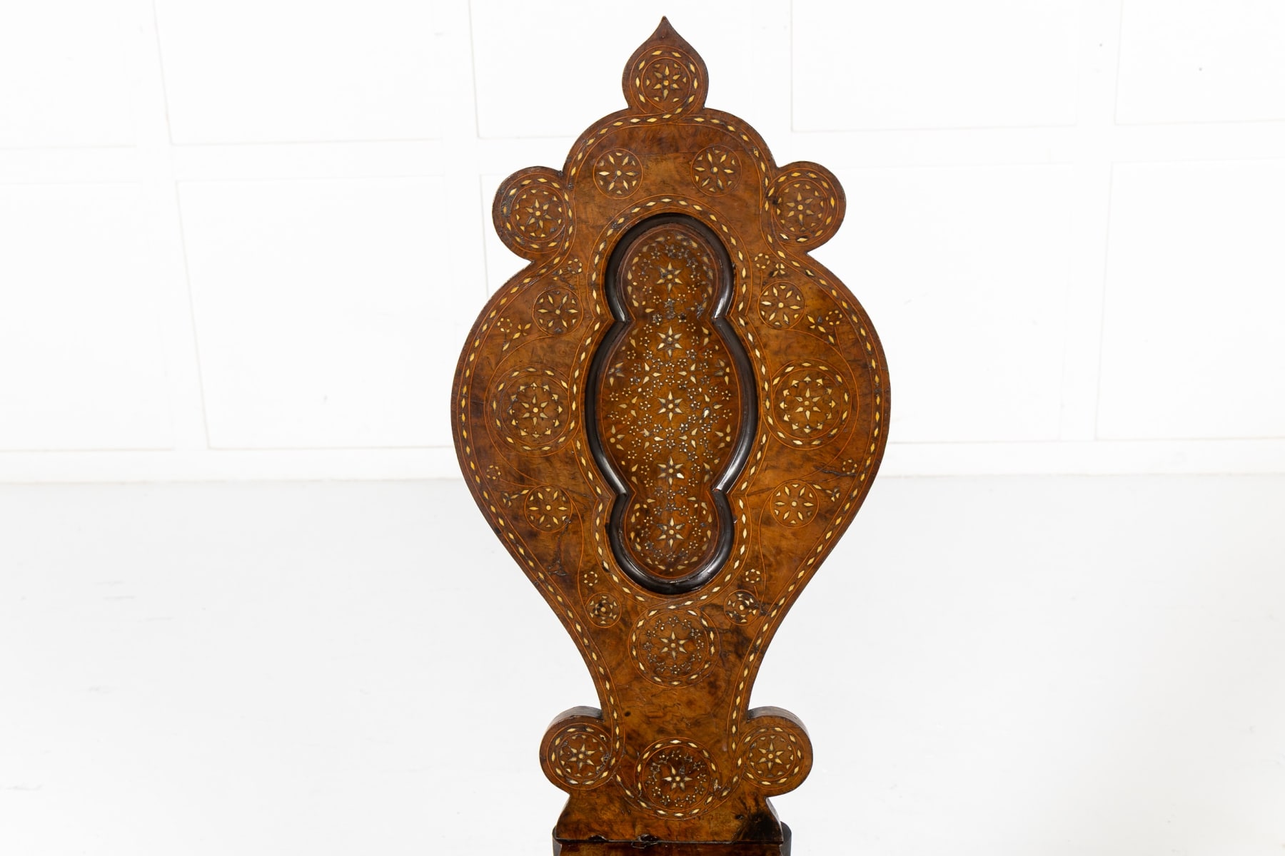 Pair of 19th Century Italian Walnut Hall Chairs