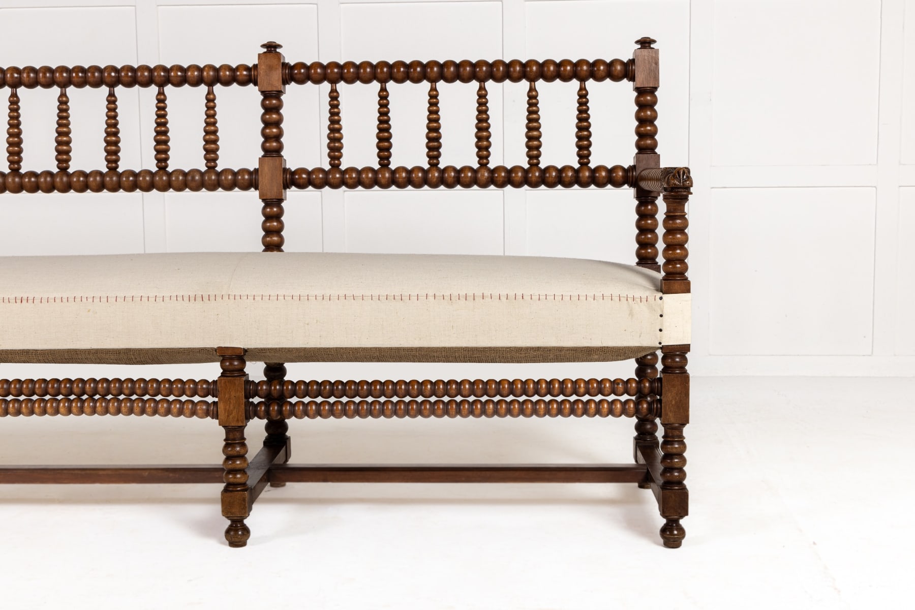 Large Scale 19th Century French Bobbin Turned Settee