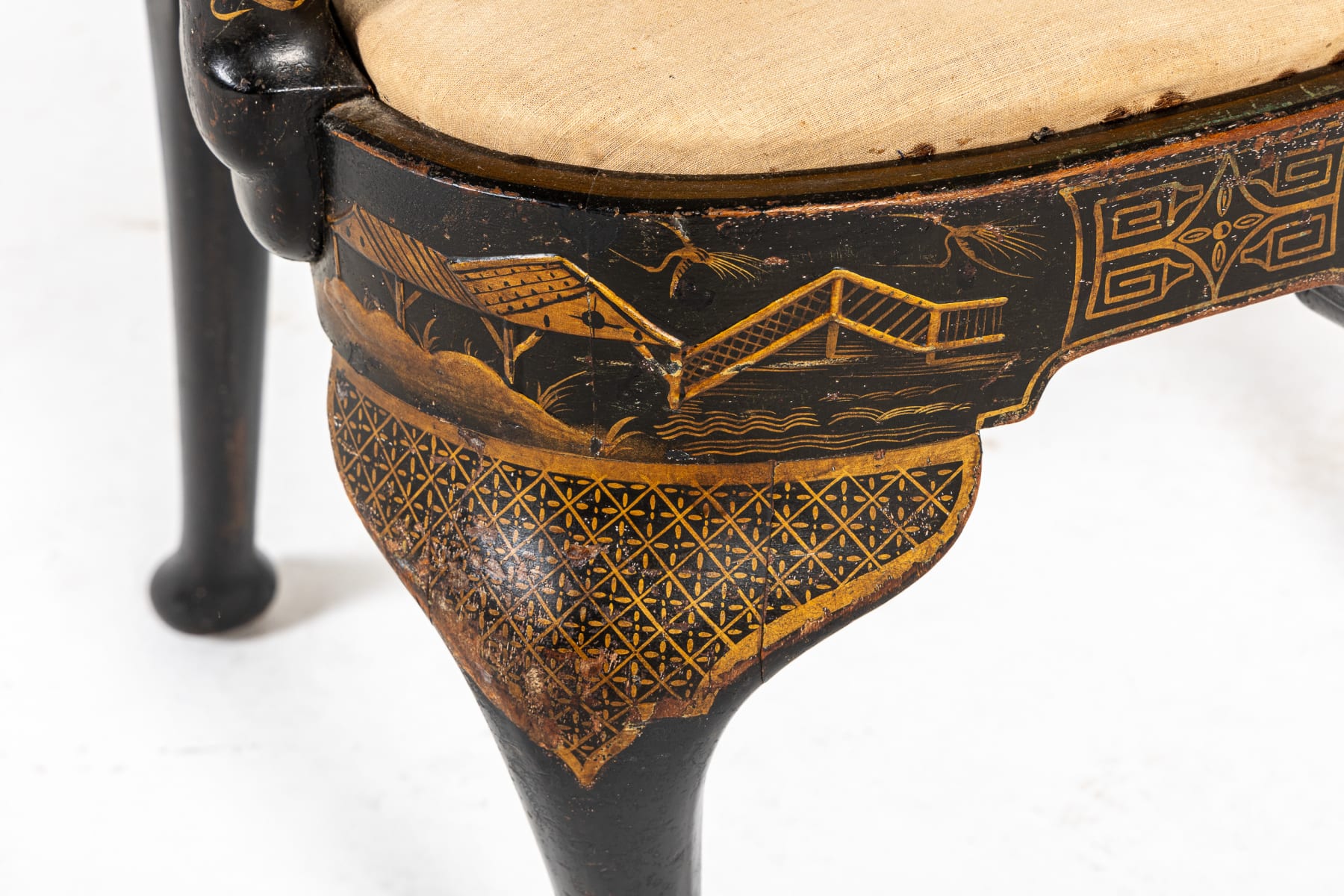 Japanned Open Armchair c.1910