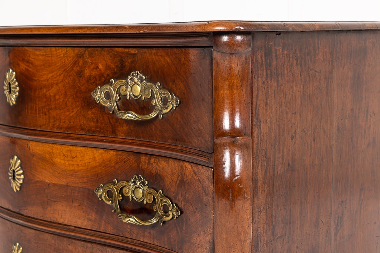 18th Century French Mazarine Walnut Commode