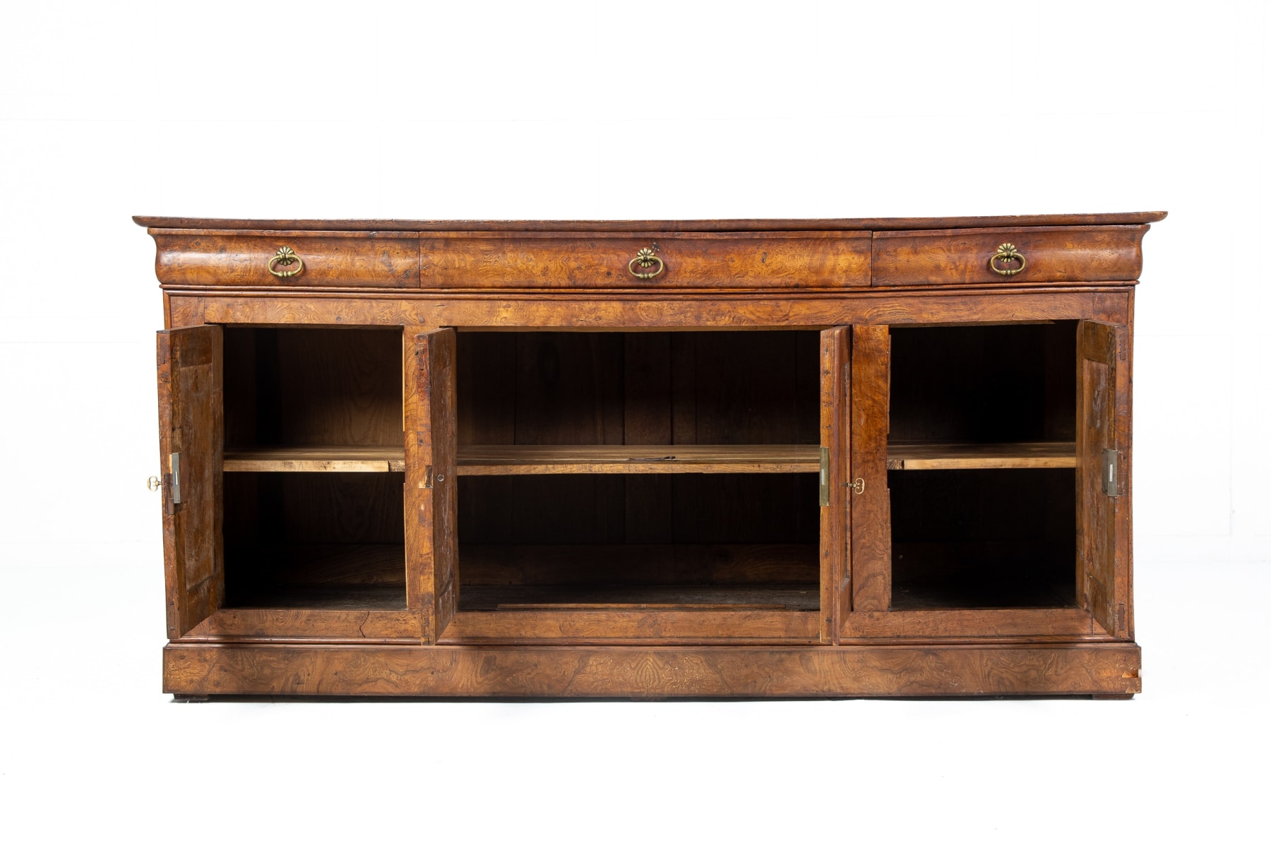 Early 19th Century French Burr Ash Enfilade