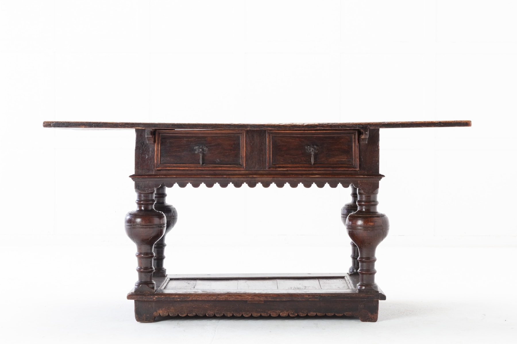 SOLD, 17th Century Flemish Oak Side Table