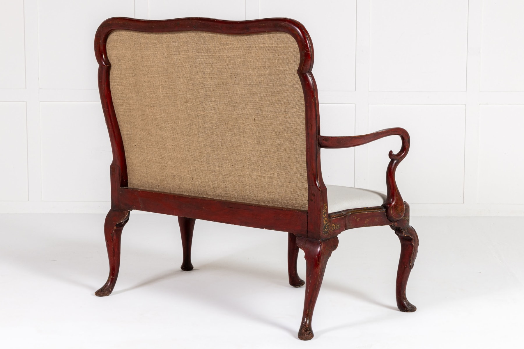 1930s Decorative English Japanned Settee