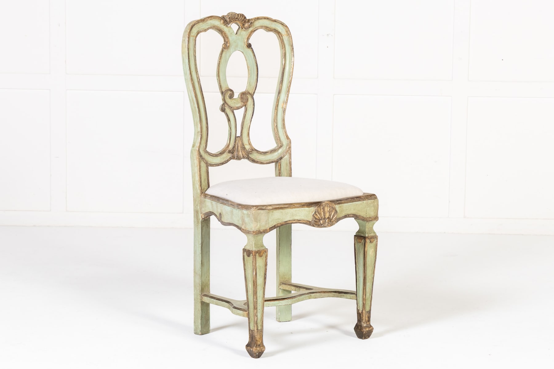 Set of Ten 18th Century Italian Painted Chairs