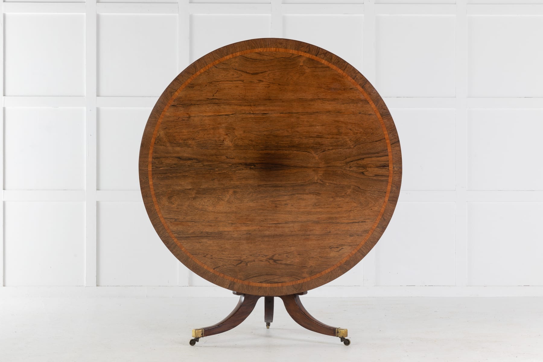 English Regency 19th Century Rosewood Circular Table