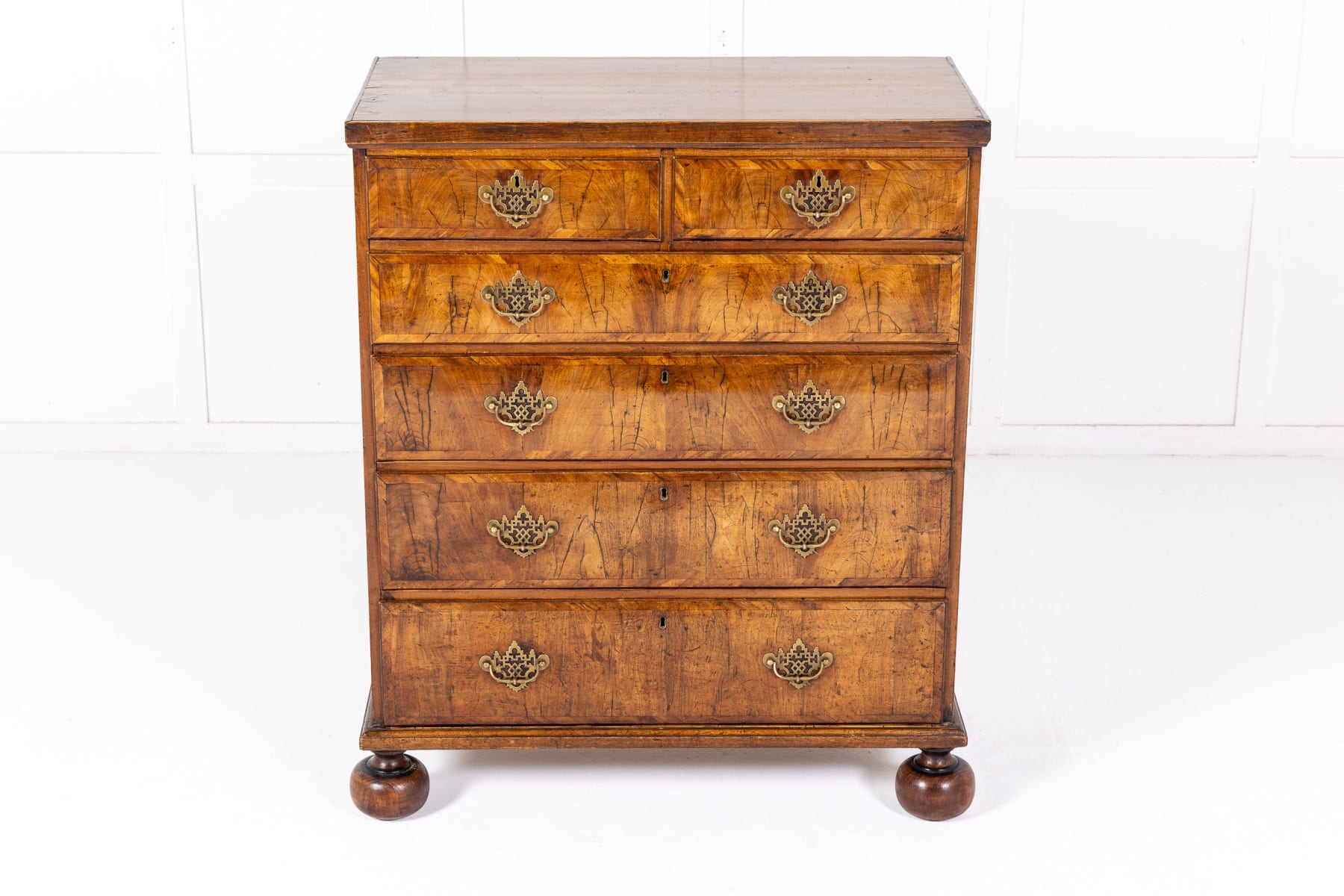 Mid 18th Century English Walnut Chest of Drawers