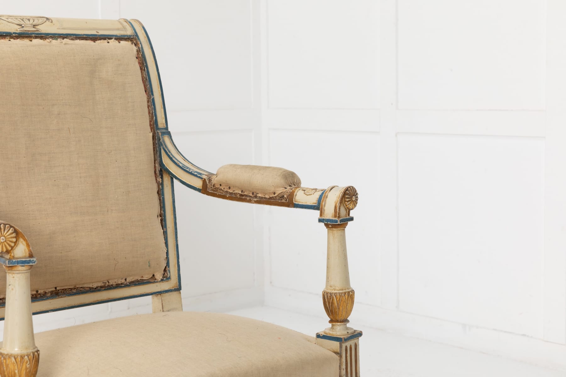 Pair of Small French Painted Chairs