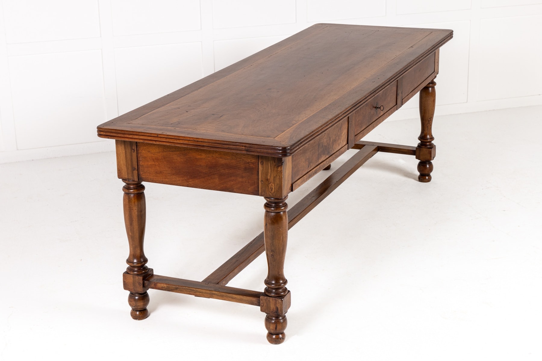 19th Century French Walnut Drapers/Serving Table