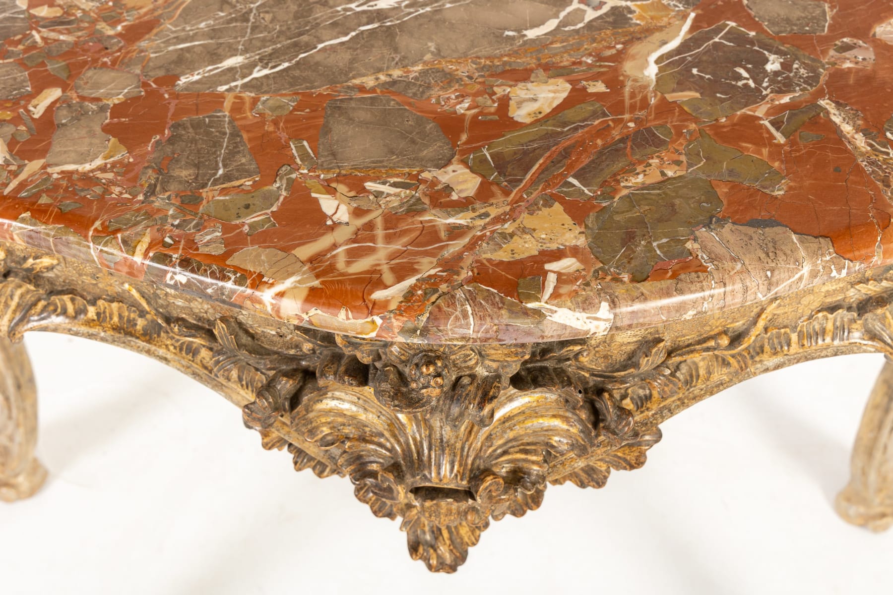 18th Century Italian Silver Gilt Console Table