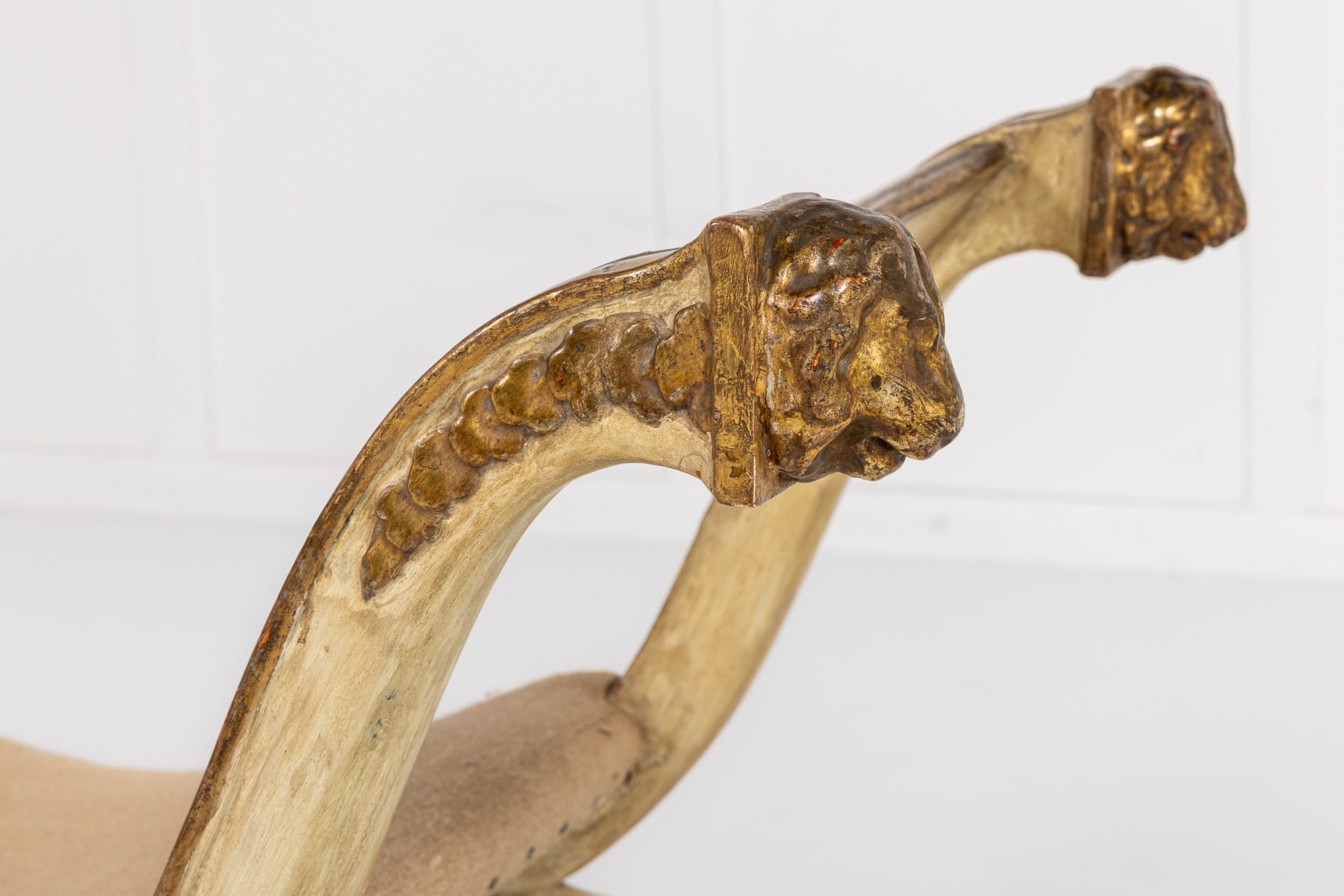 Large Pair of Early 19th Century Italian Painted Window Seats