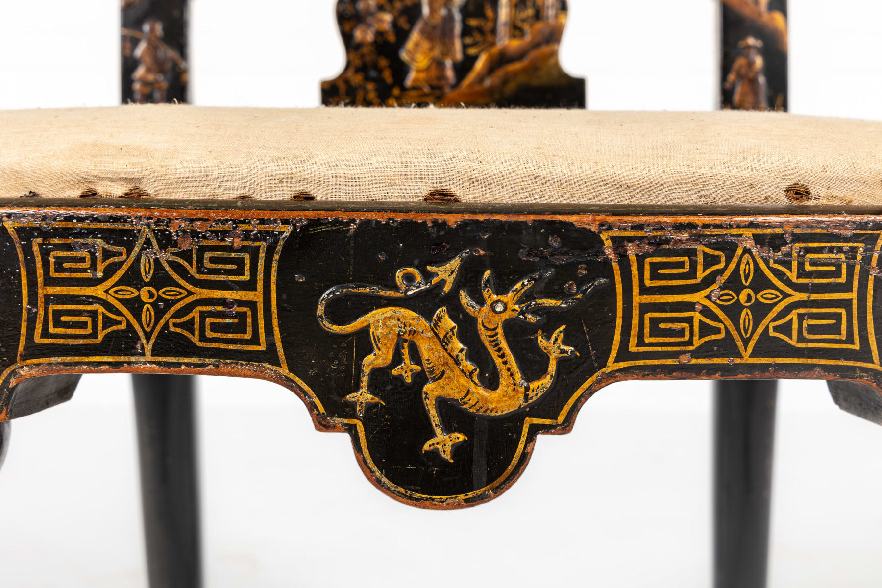 Japanned Open Armchair c.1910