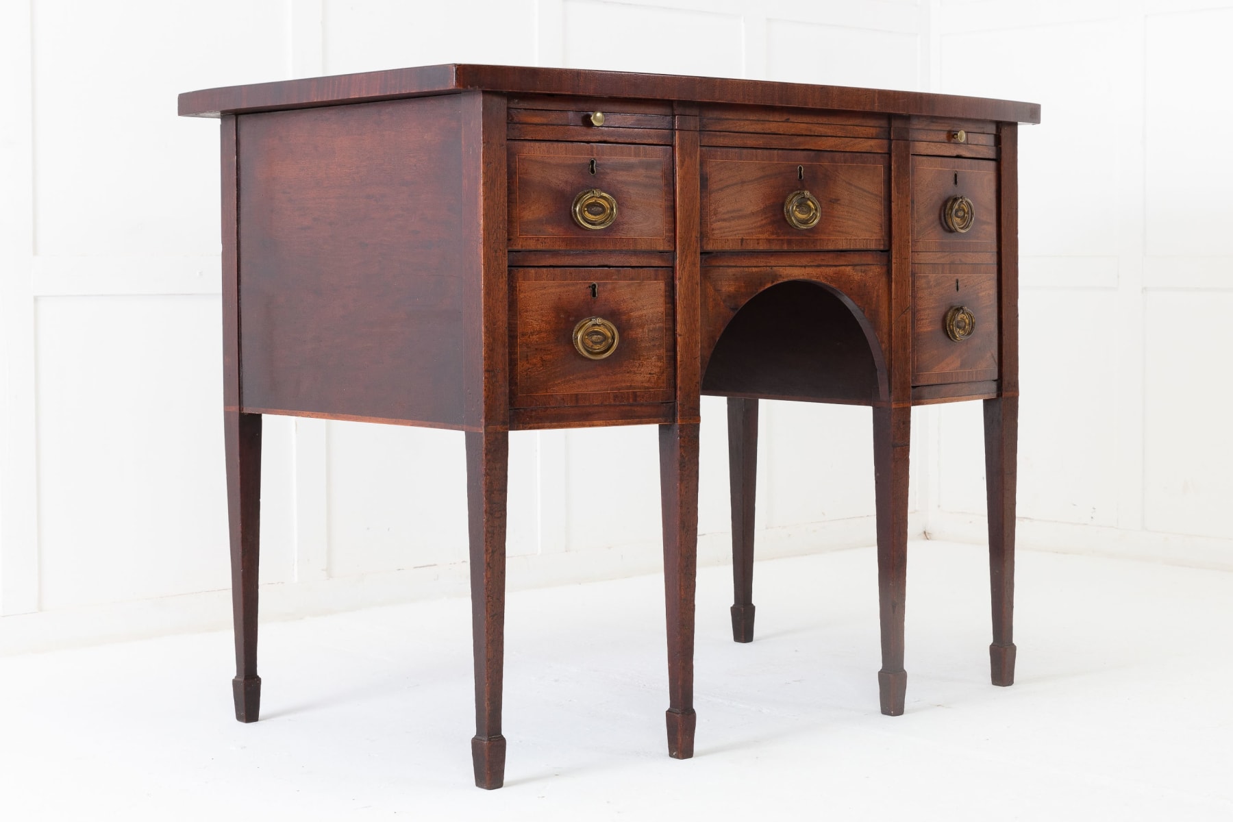 English George III Bow Front Sideboard English George III Bow Front Sideboard