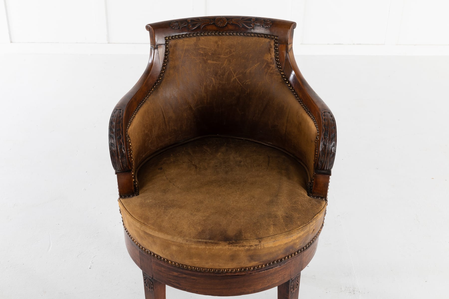 SOLD, Early 19th Century French Swivel Desk Chair