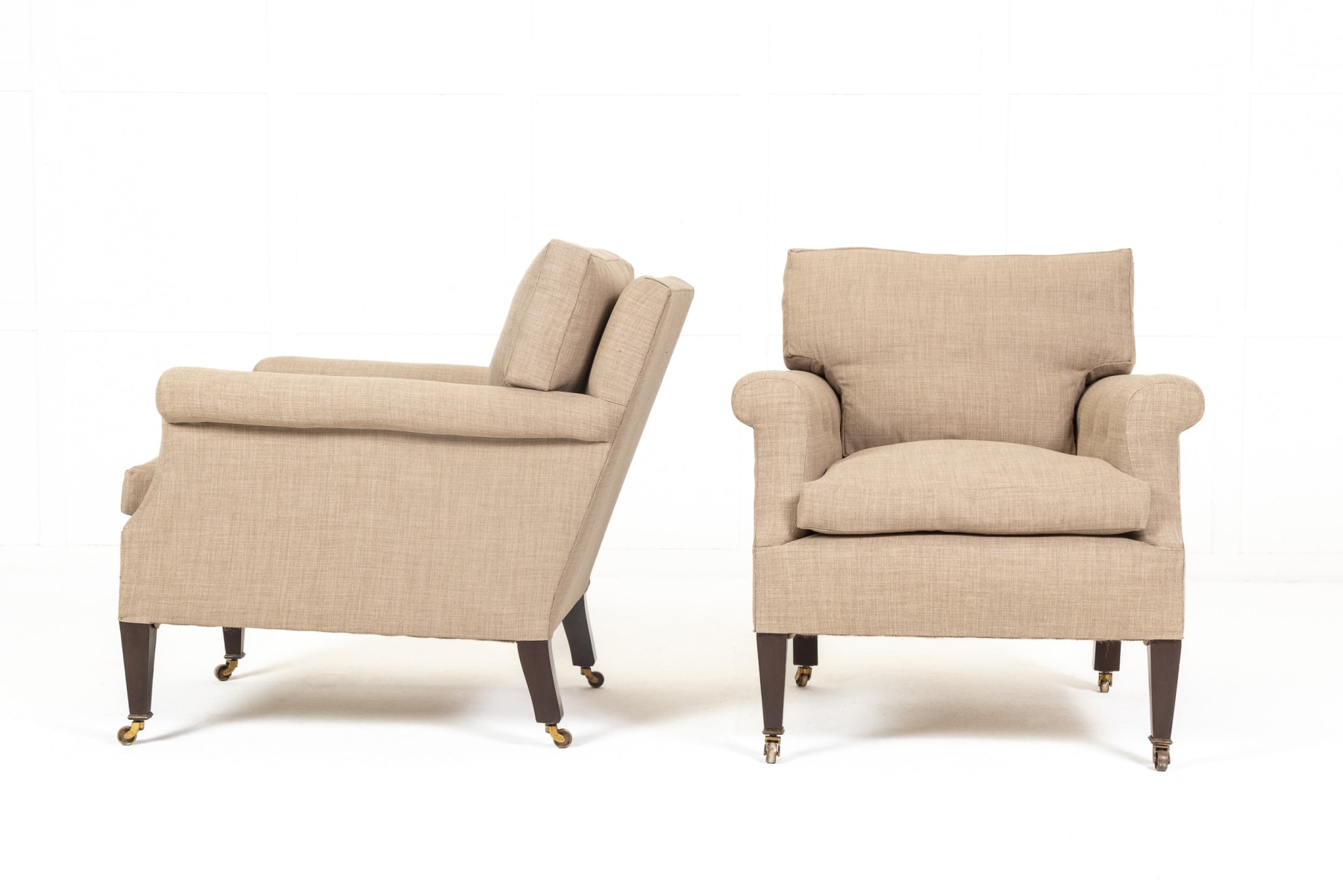 Pair of 19th Century English Mahogany Armchairs