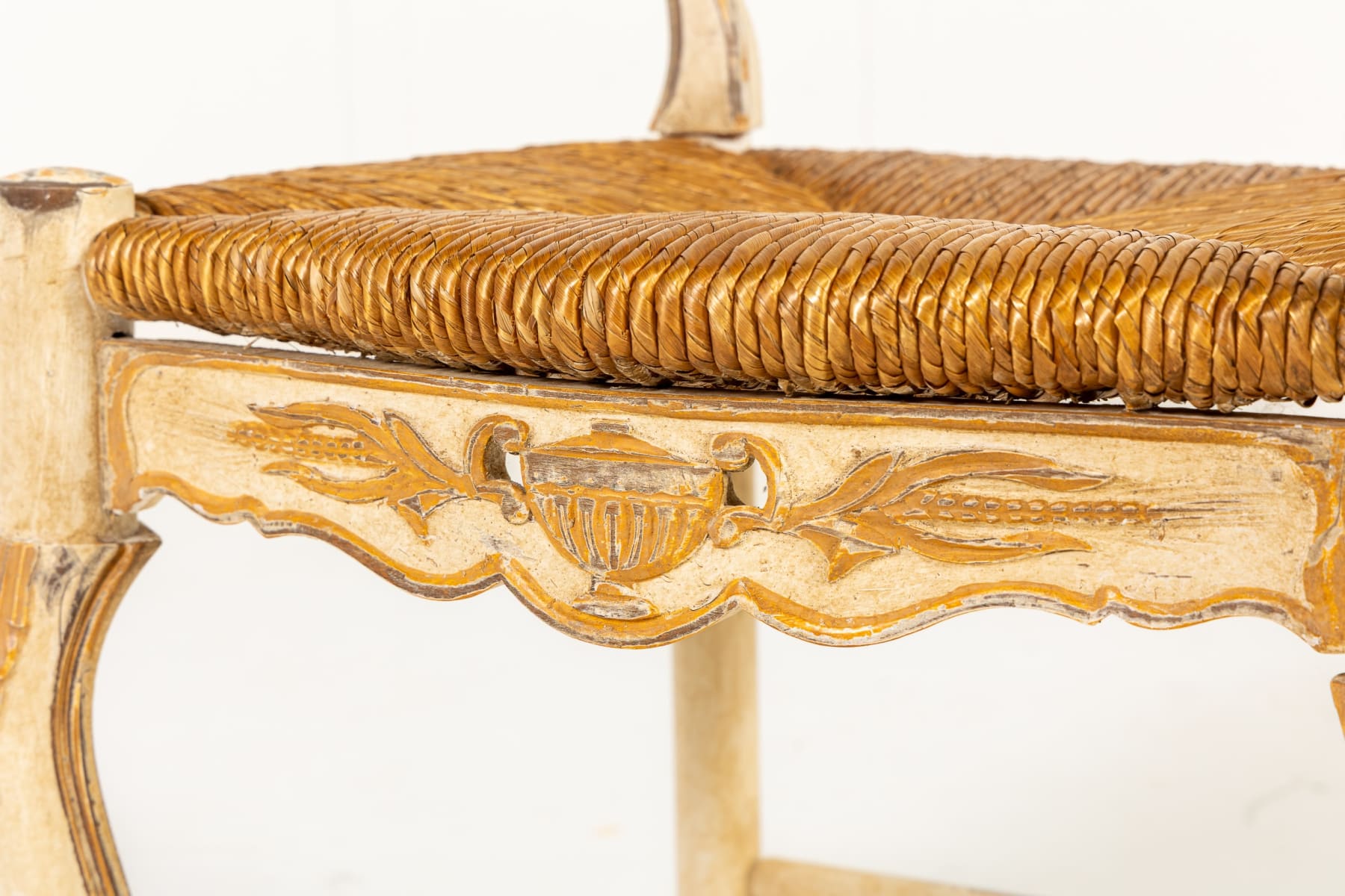 Set of Eight French Painted Chairs c.1940