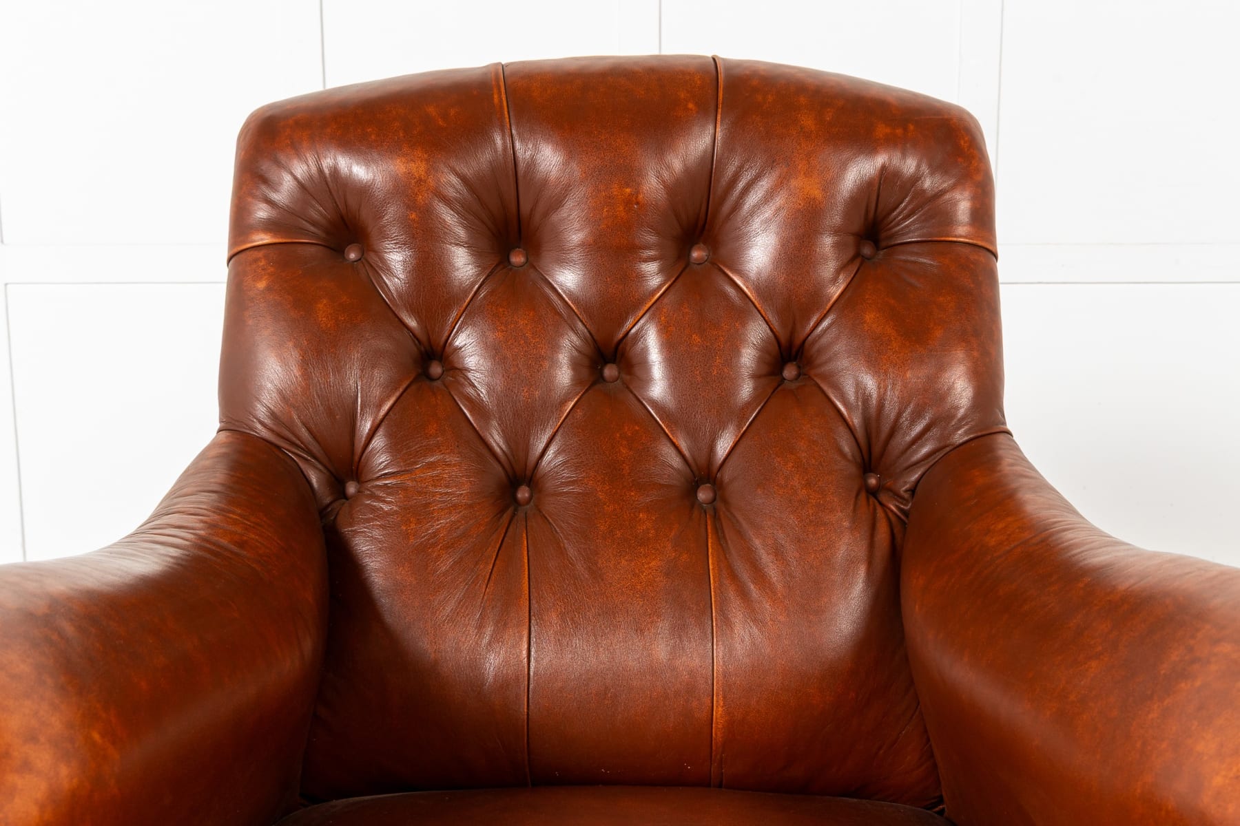 Pair of 19th Century English Howard Style Walnut Armchairs