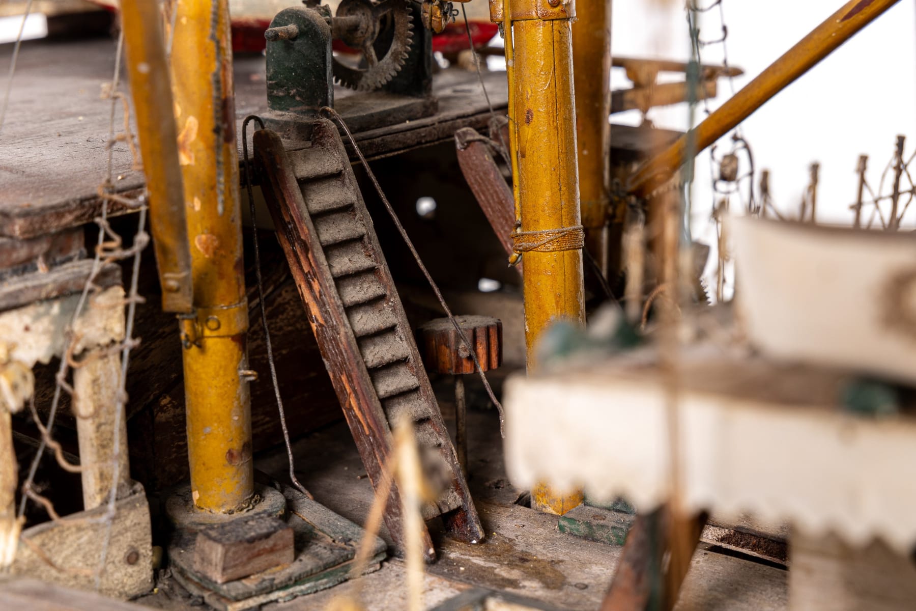 Large Scale Early 20th Century Shipbuilders Model of Sant'Antonio Steamship