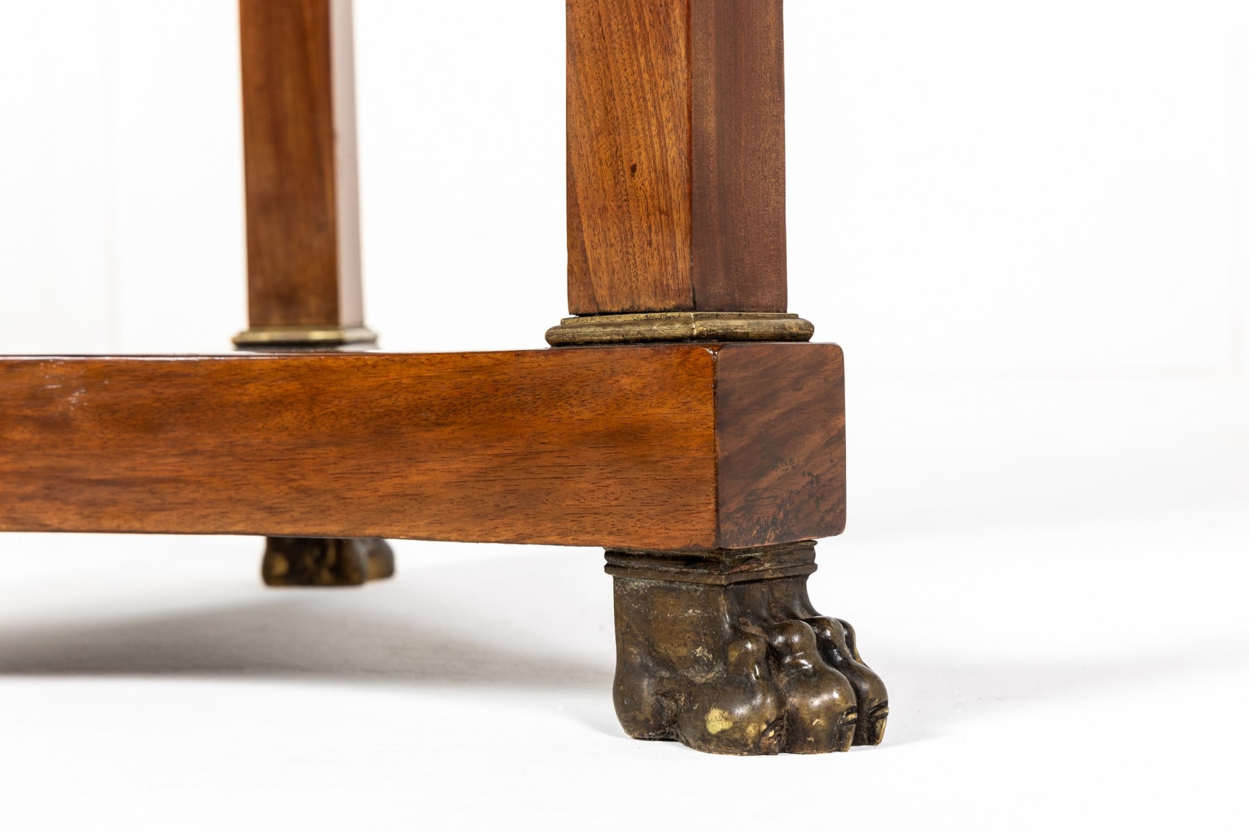 19th Century French Mahogany Guéridon with Marble Top