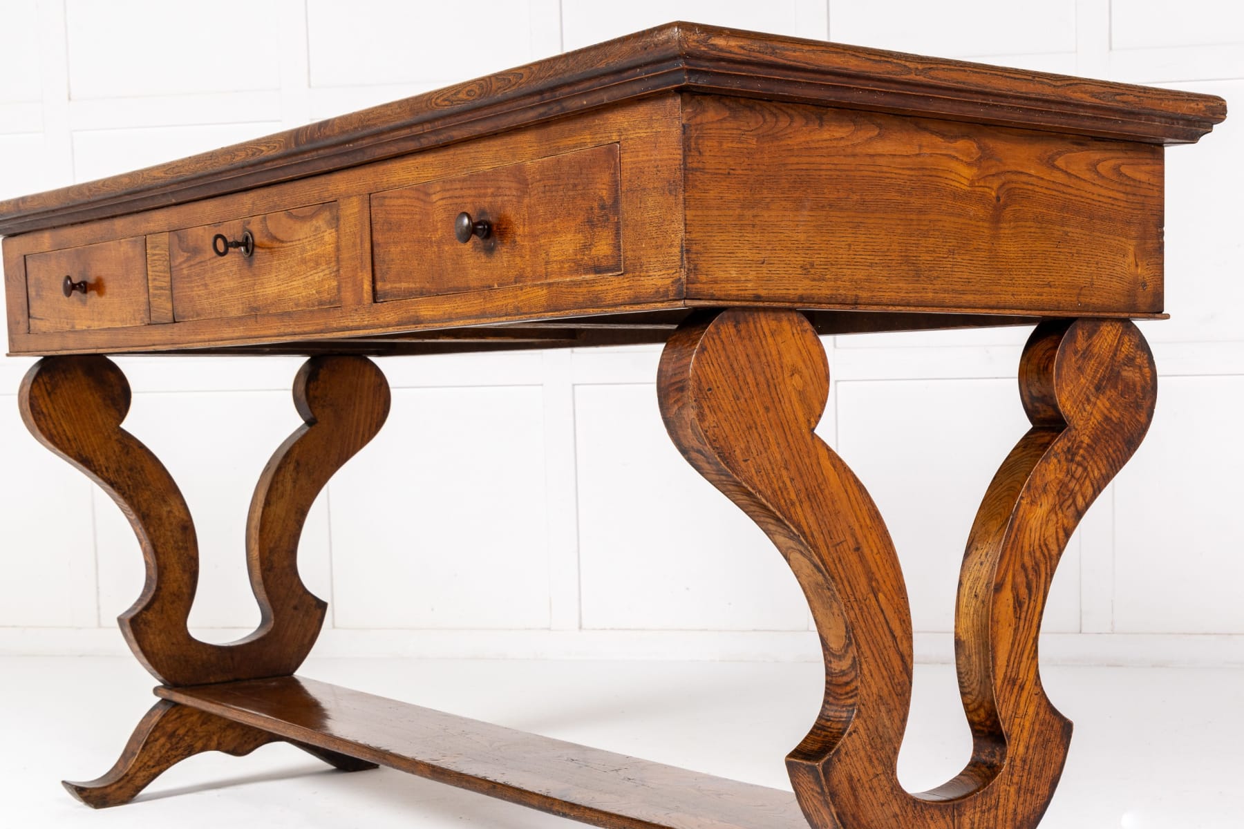 Small Scale 19th Century French Oak Drapers Table