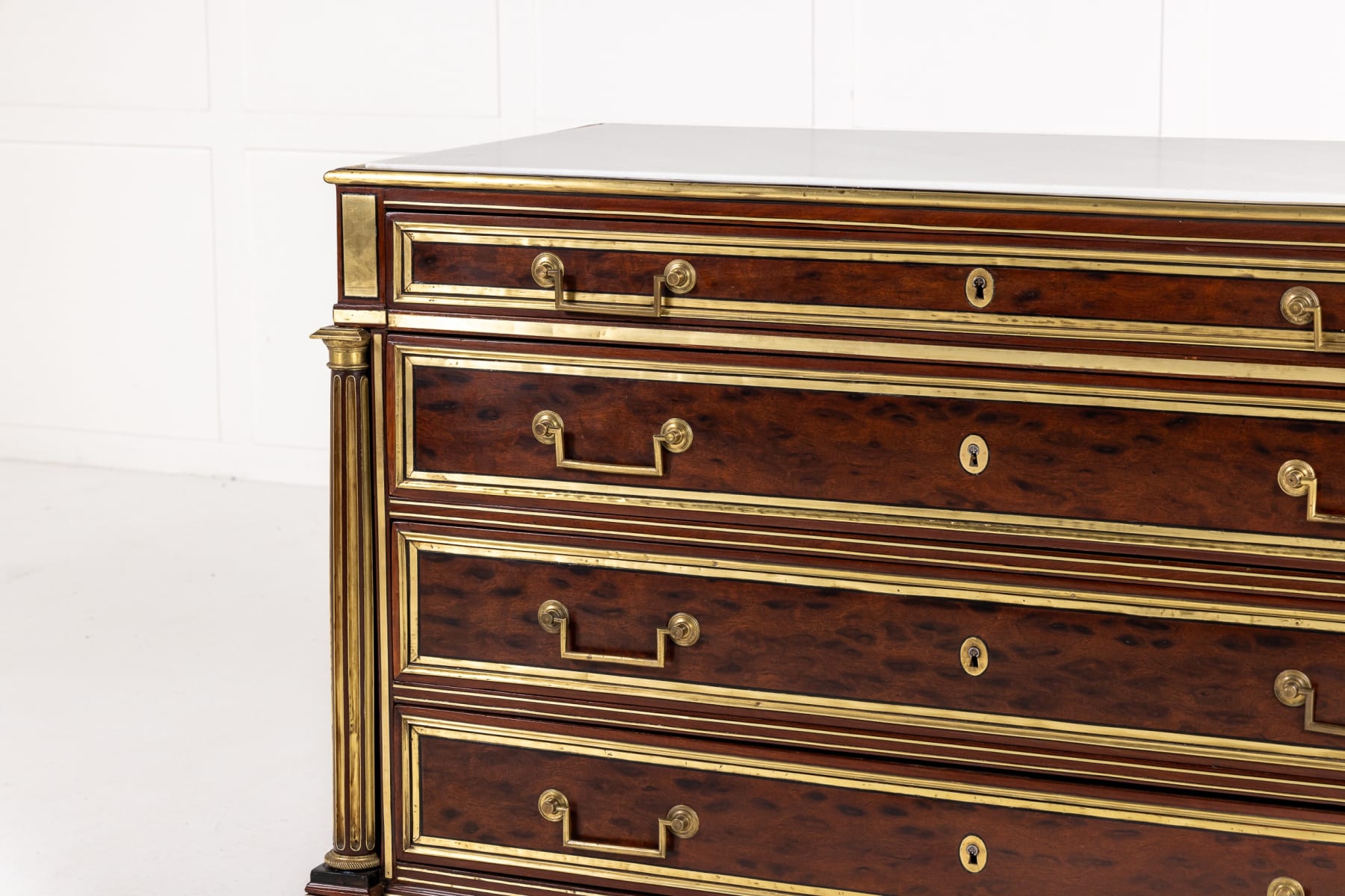 18th Century Louis XVI Period French Mahogany Commode