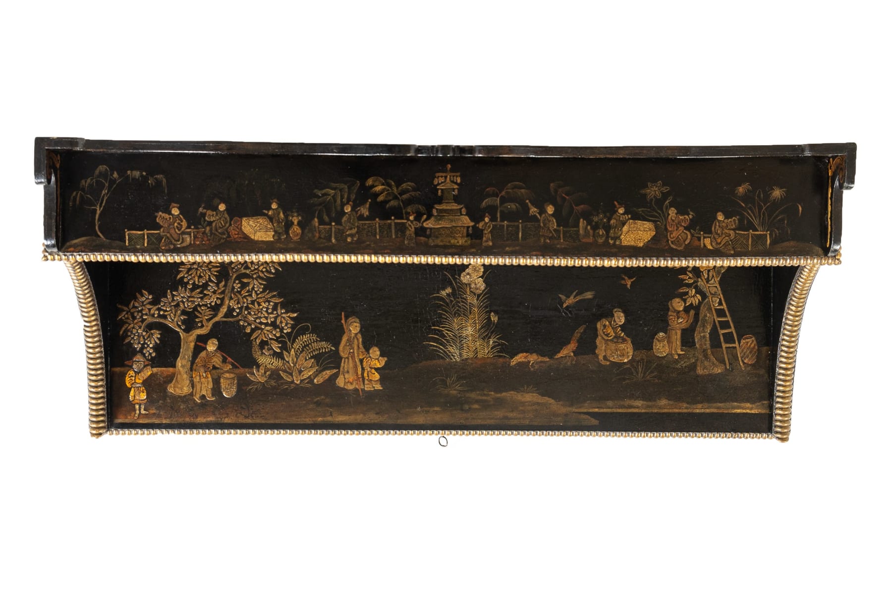Important 19th Century Regency Period Japanned Side Cabinet