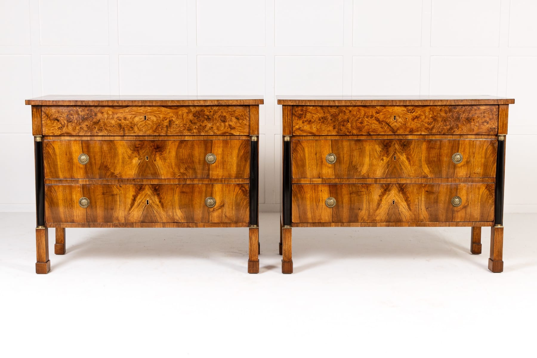Pair of 19th Century French Walnut Commodes
