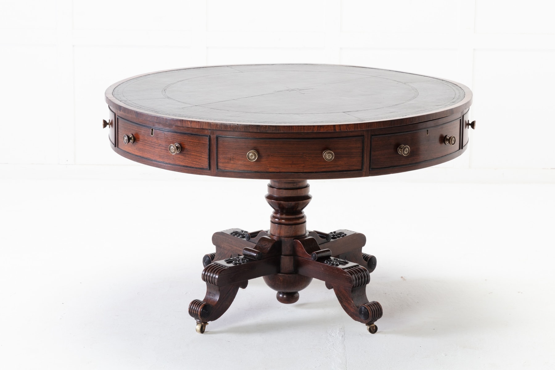 SOLD, 19th Century English Regency Drum Table