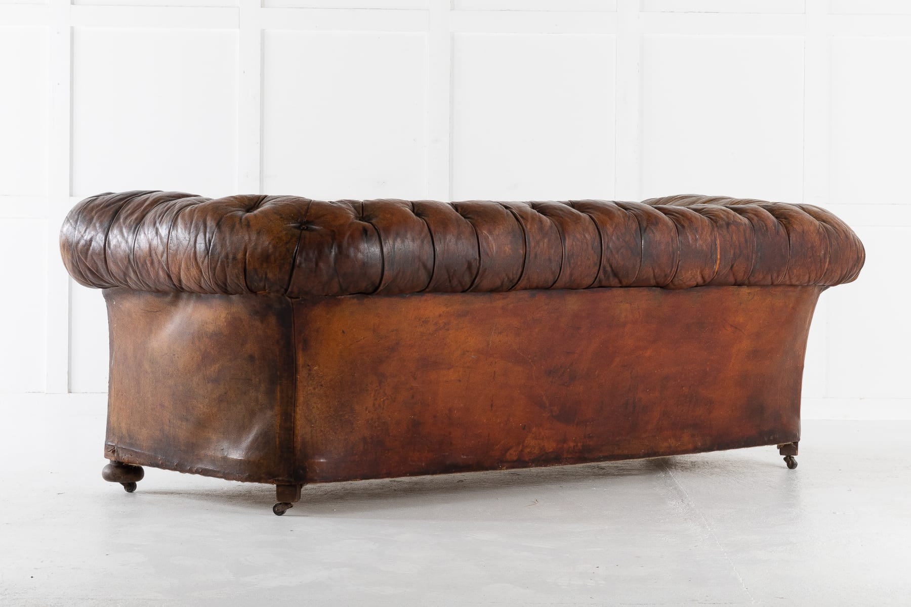 Large Leather Chesterfield Circa 1900