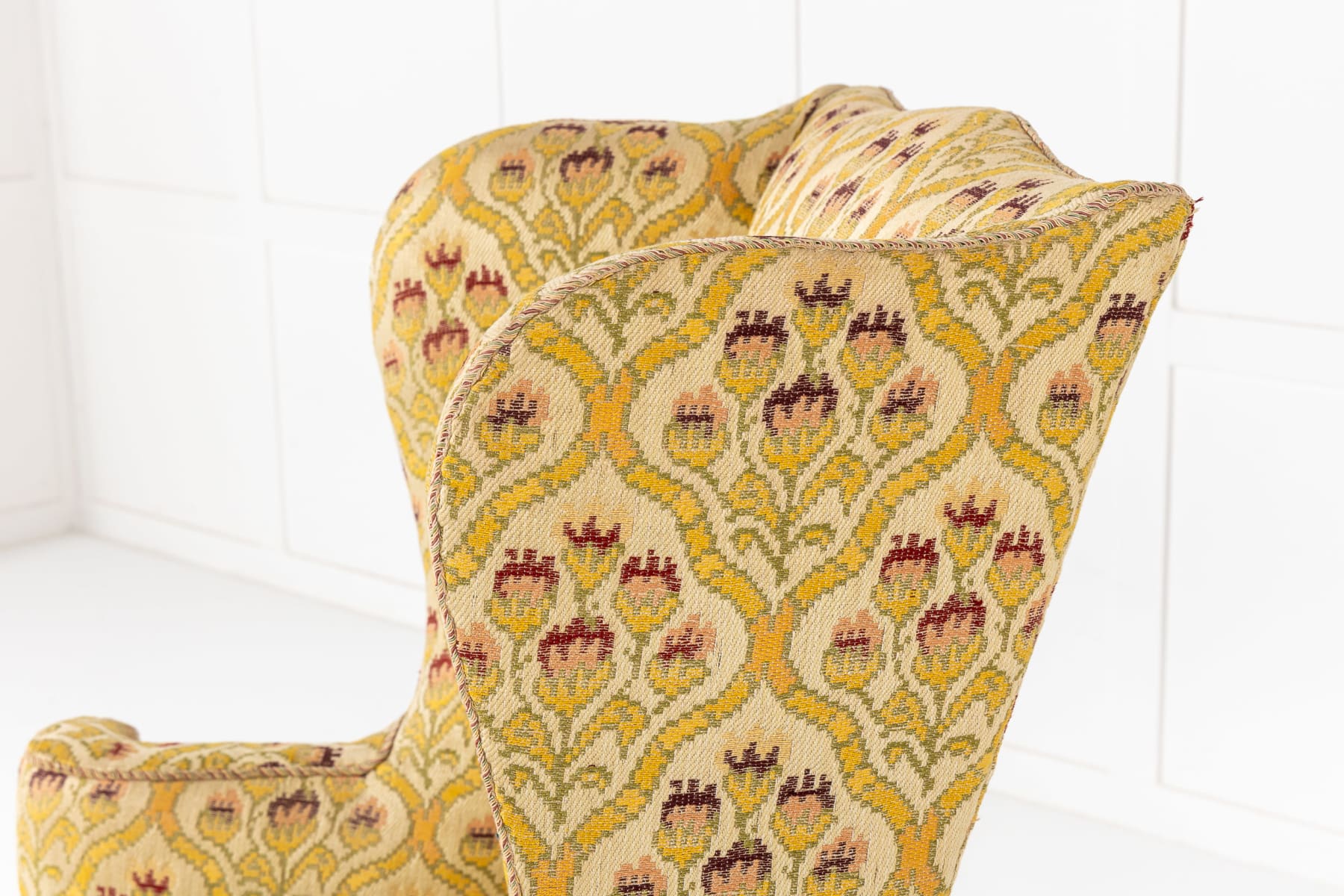 18th Century English Mahogany Wing Armchair