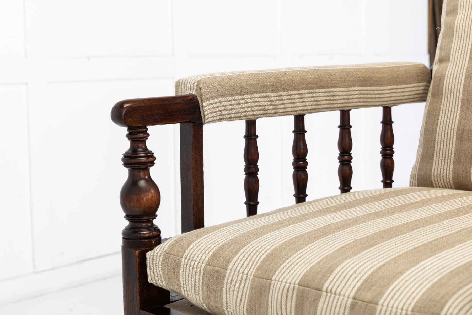 Pair of Large 19th Century English Simulated Rosewood Armchairs