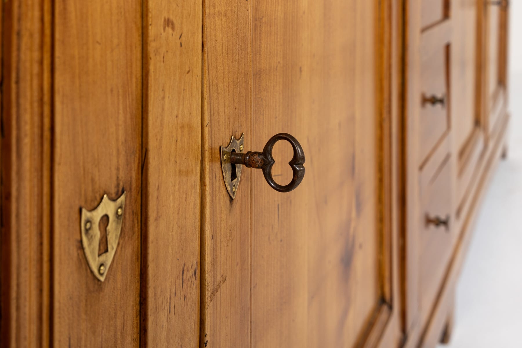 Large 18th Century French Cherrywood Sideboard