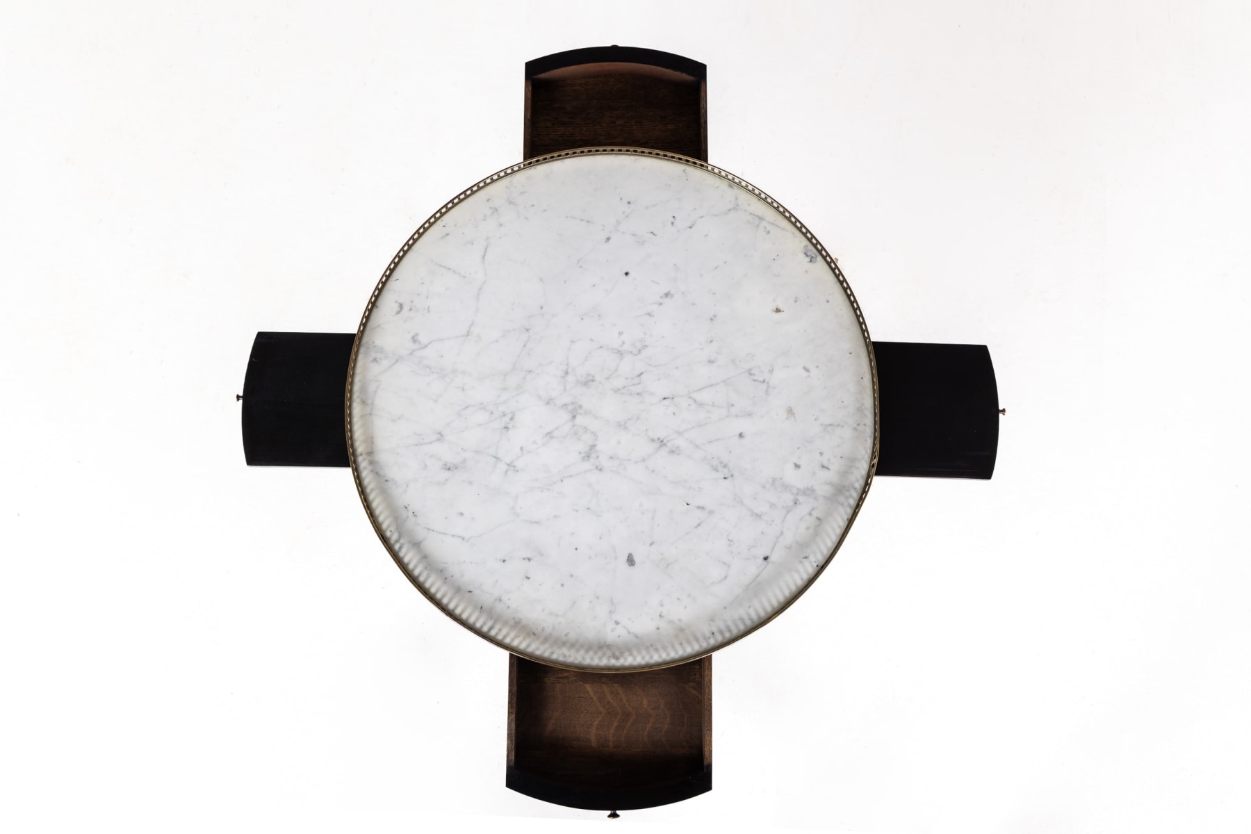 Mid-Century Guéridon with Marble Top