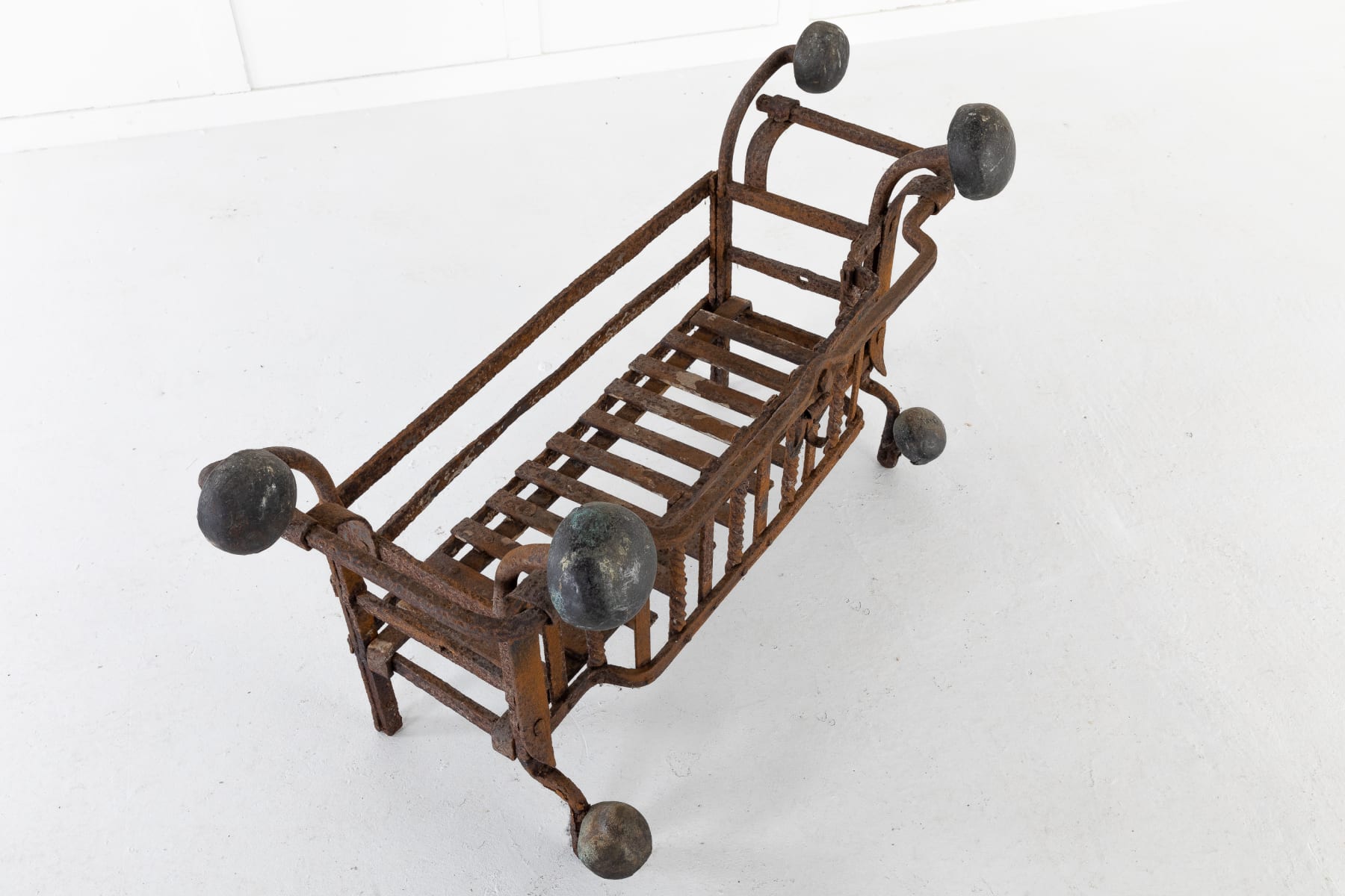 SOLD, Early 18th Century Dutch Wrought Iron Fire Basket