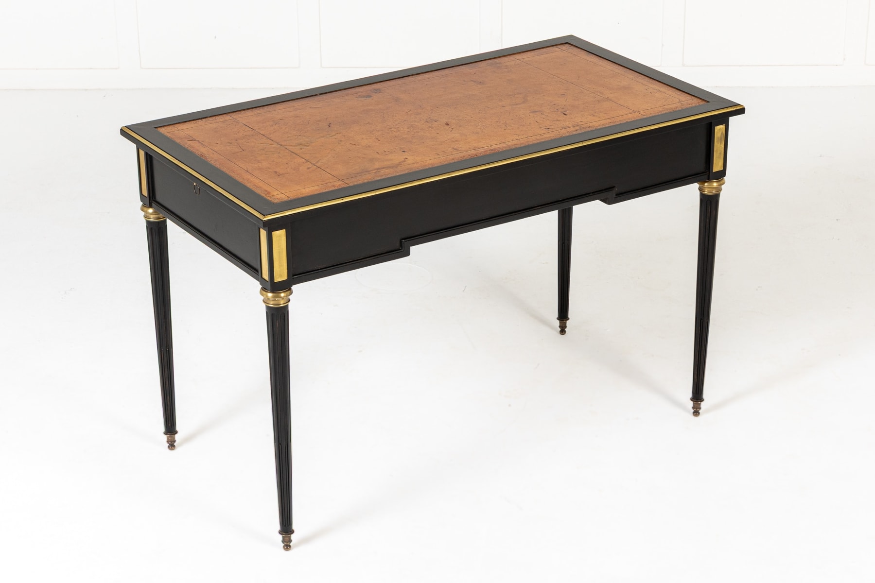 Mid 20th Century French Ebonised Bureau Plat