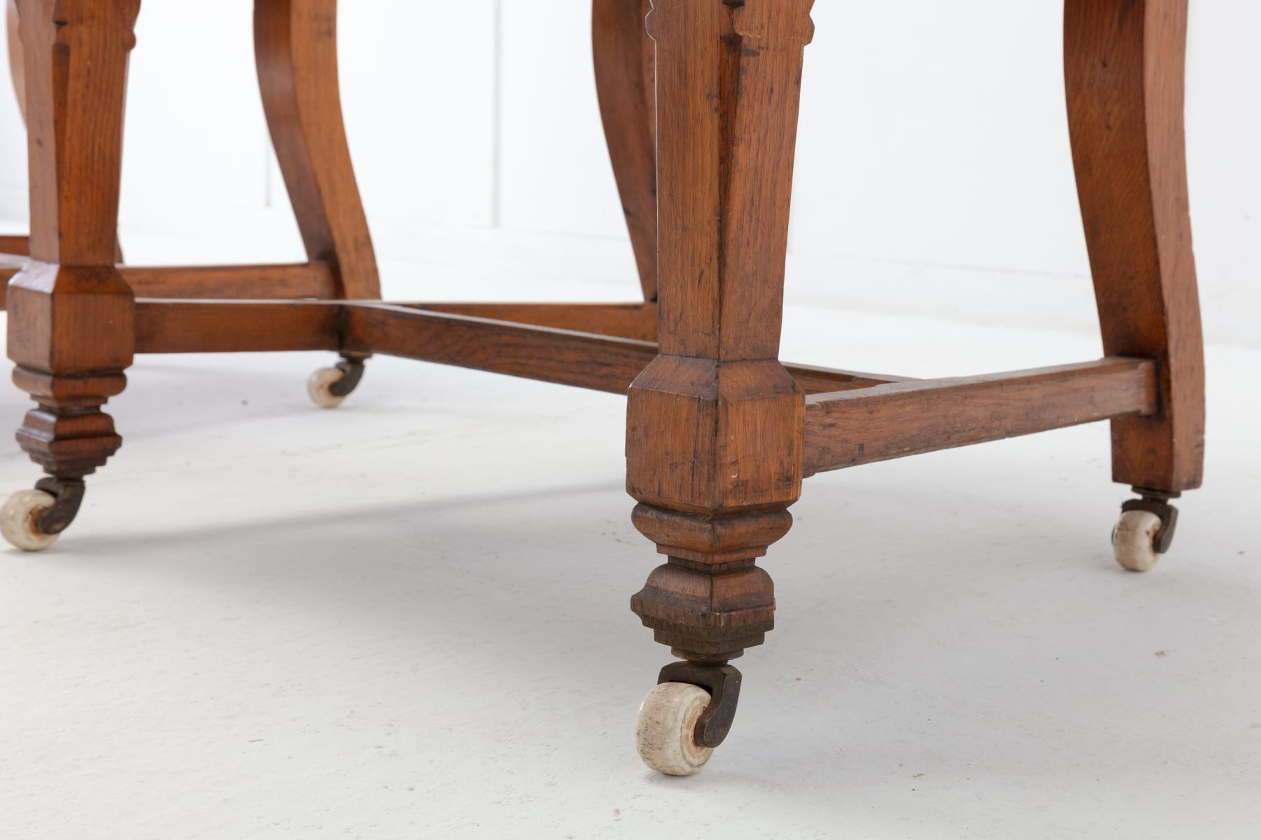 Late 19th Century Pair of Gothic Oak Armchairs