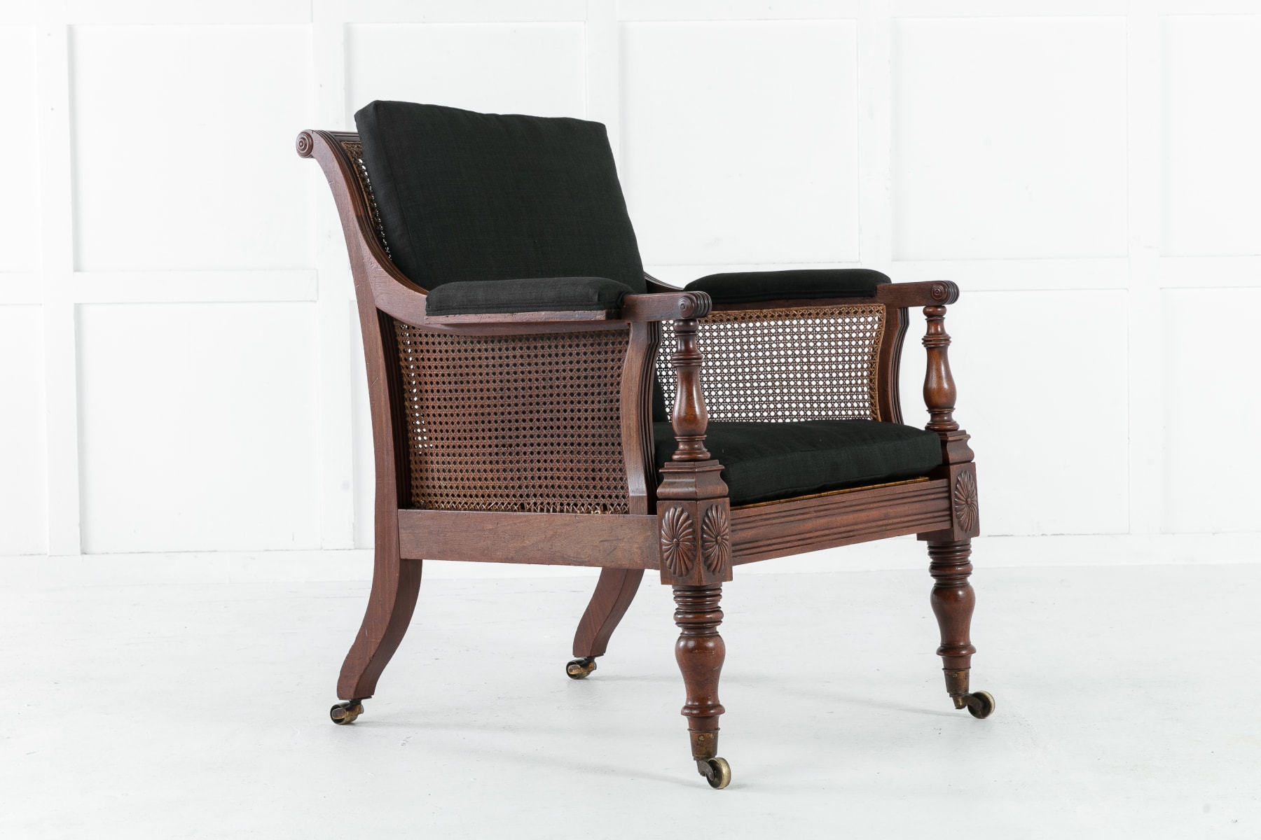 Early 19th Century English Mahogany Library Chair