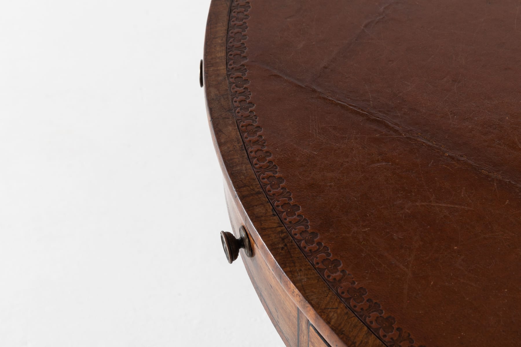 SOLD, English Regency Mahogany Drum Table