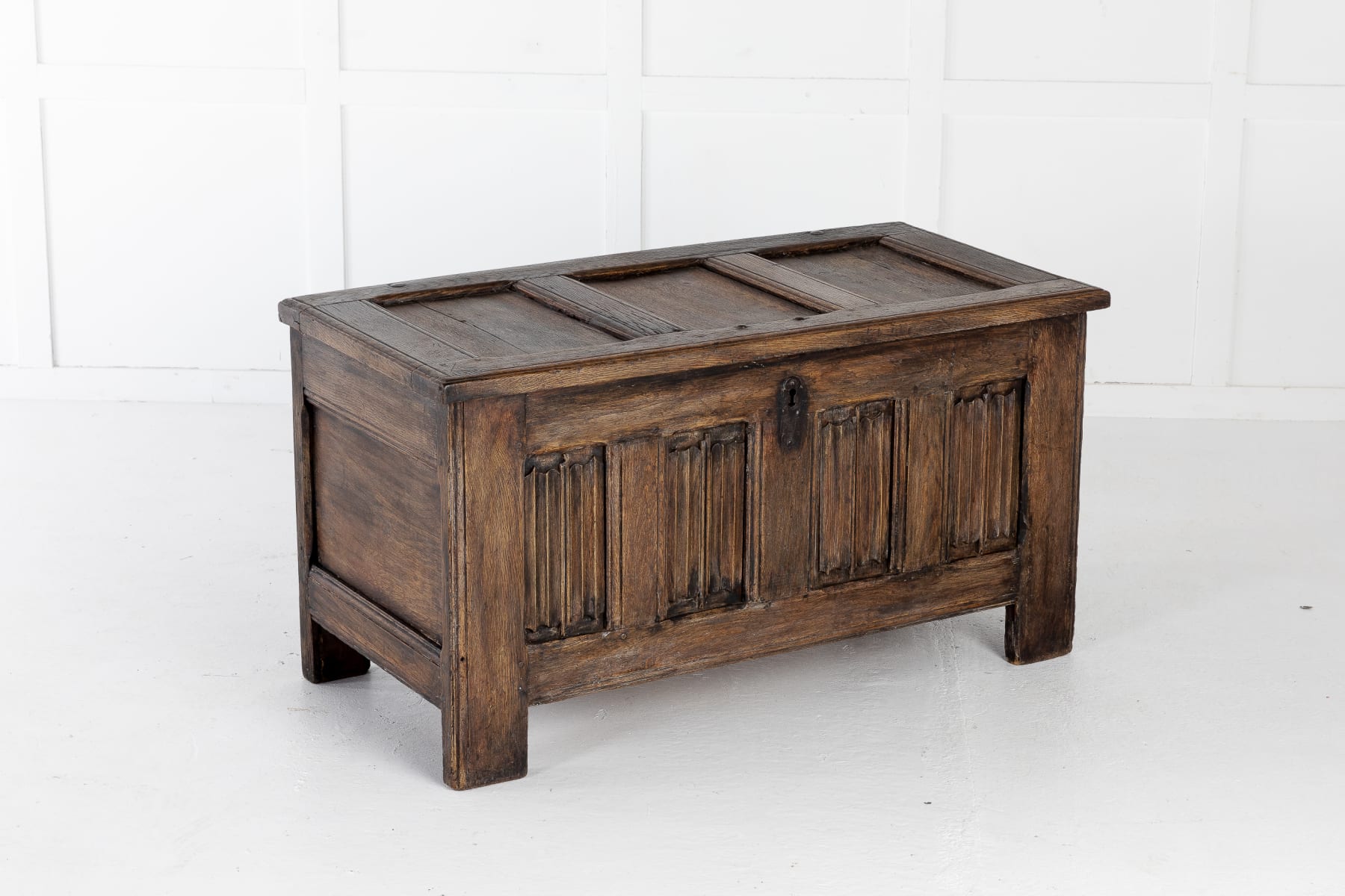 SOLD, Early 18th Century Linen Trunk